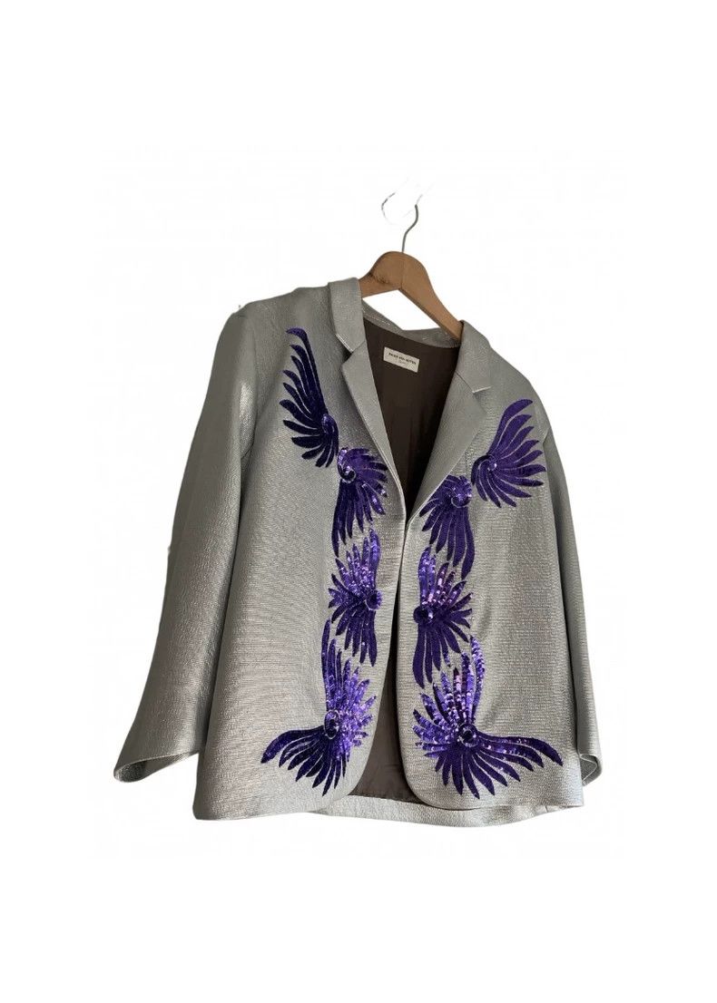 Dries Van Noten Dries Van Noten Sequined Wing Blazer Jacket - dmc Size US L / EU 52-54 / 3 - 4 Thumbnail