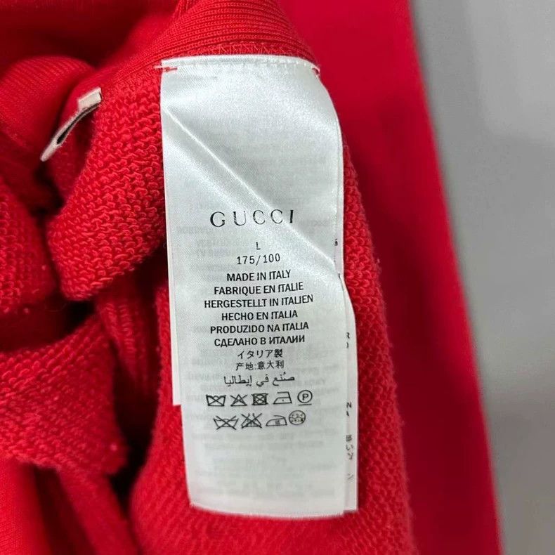 Gucci Red Floral Embroidered Hoodie from Gucci - dmc Size US L / EU 52-54 / 3 - 6 Thumbnail