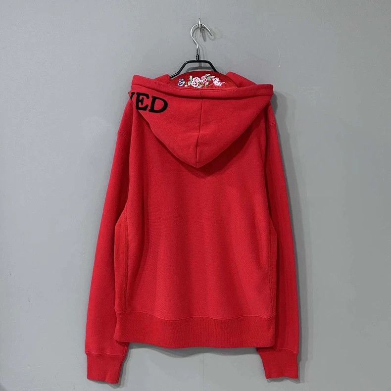 Gucci Red Floral Embroidered Hoodie from Gucci - dmc Size US L / EU 52-54 / 3 - 3 Thumbnail