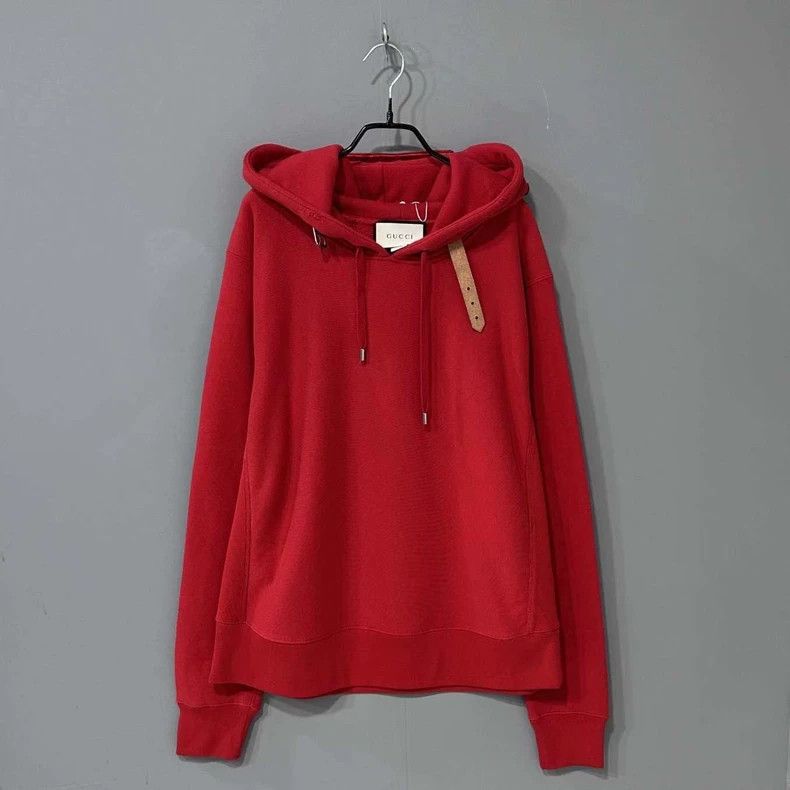 Gucci Red Floral Embroidered Hoodie from Gucci - dmc Size US L / EU 52-54 / 3 - 2 Thumbnail