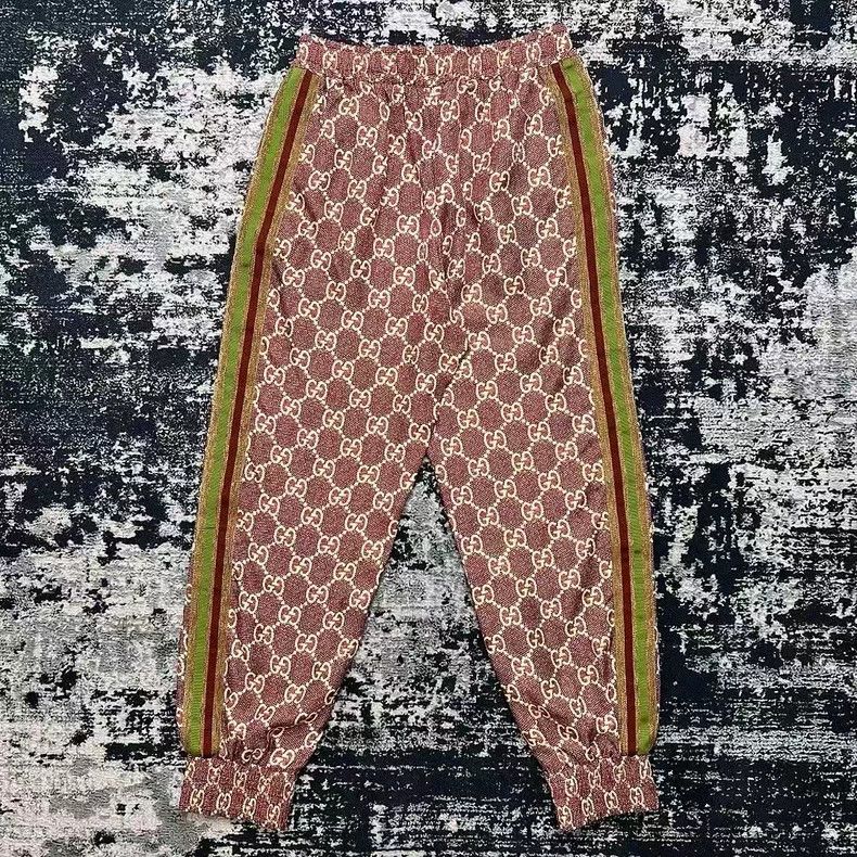 Gucci Gucci Red Printed Sports Pants in Silk - dmc Size US 26 / EU 42 - 4 Thumbnail