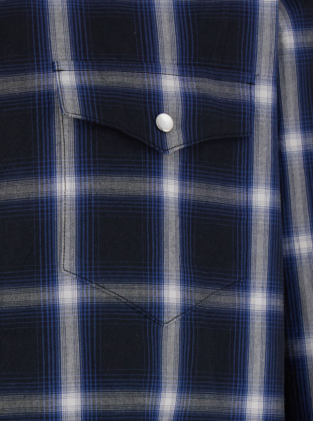 TONYWACK Blue Shirt with Classic Collar and All-Over Check Motif in Cotton Man Size US L / EU 52-54 / 3 - 3 Thumbnail