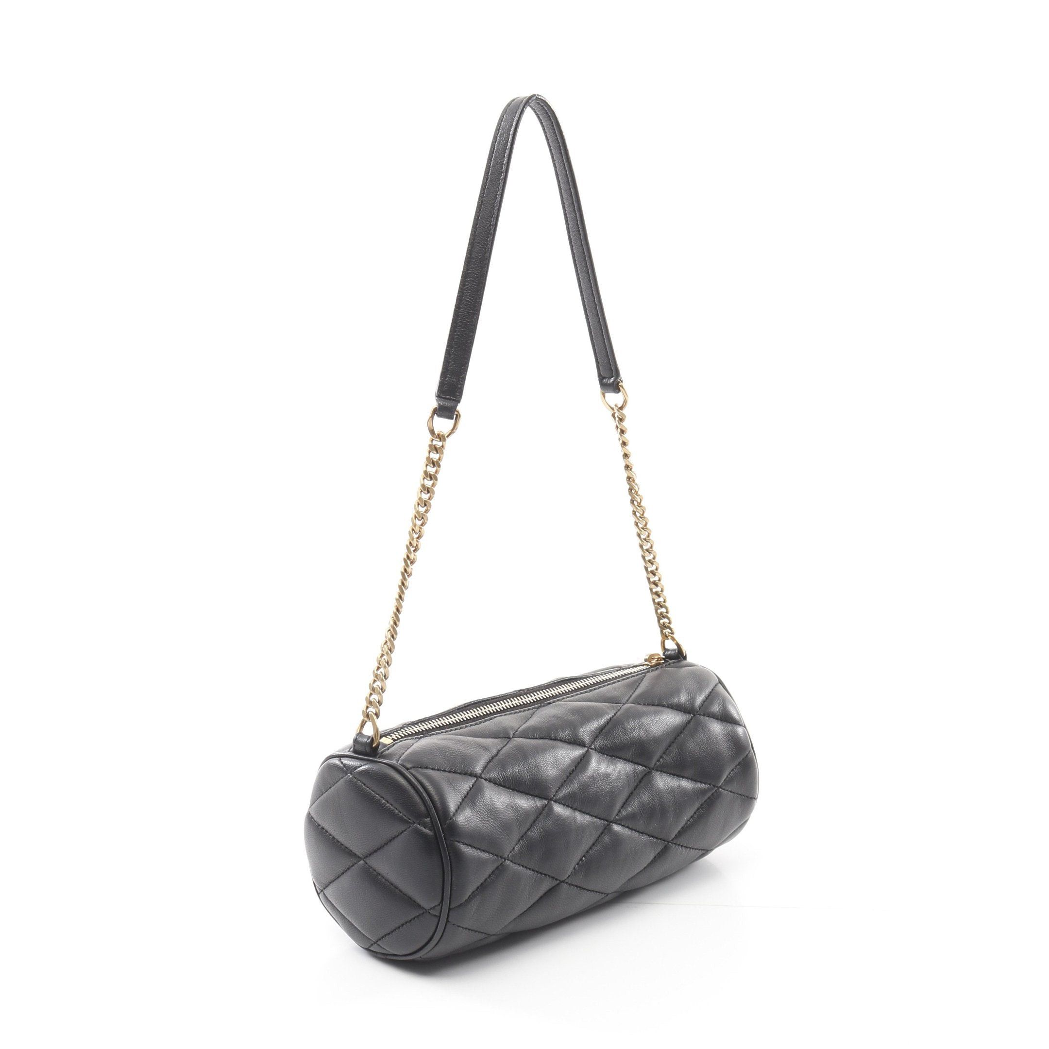 Yves Saint Laurent Yves Saint Laurent Chain Shoulder Bag Leather Black Size ONE SIZE - 2 Thumbnail