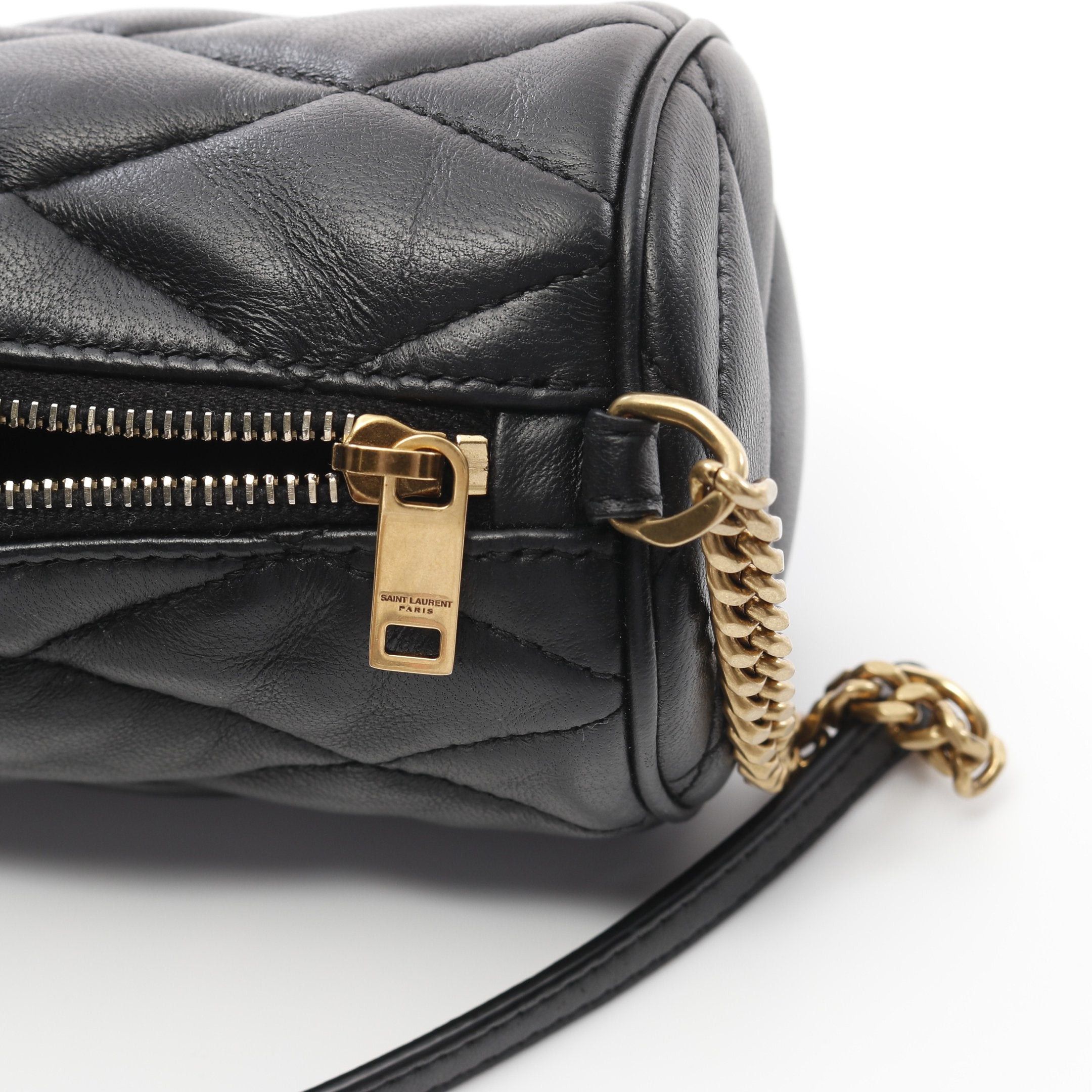Yves Saint Laurent Yves Saint Laurent Chain Shoulder Bag Leather Black Size ONE SIZE - 7 Thumbnail