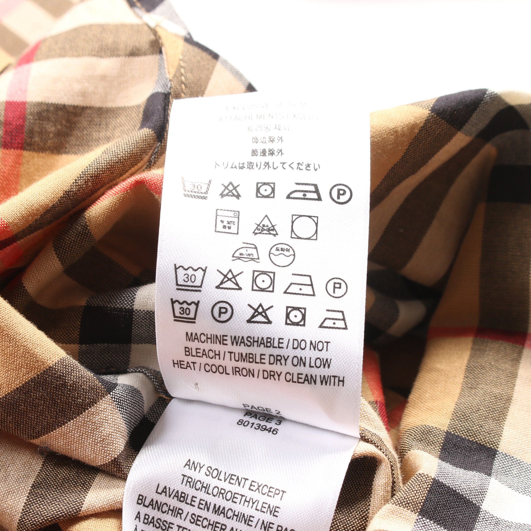 Burberry Burberry Nova Check Shirt Dress Cotton Beige Multicolor Size ONE SIZE - 5 Thumbnail