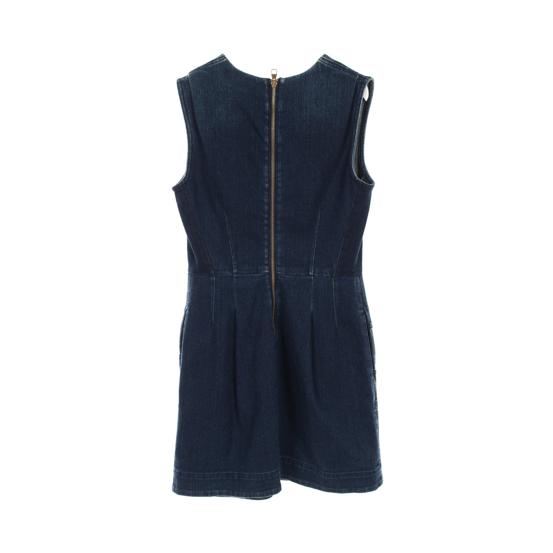 Louis Vuitton Louis Vuitton Monogram One Piece No Sleeve Damage Processing Patchwork Denim Indigo Blue Size ONE SIZE - 2 Thumbnail