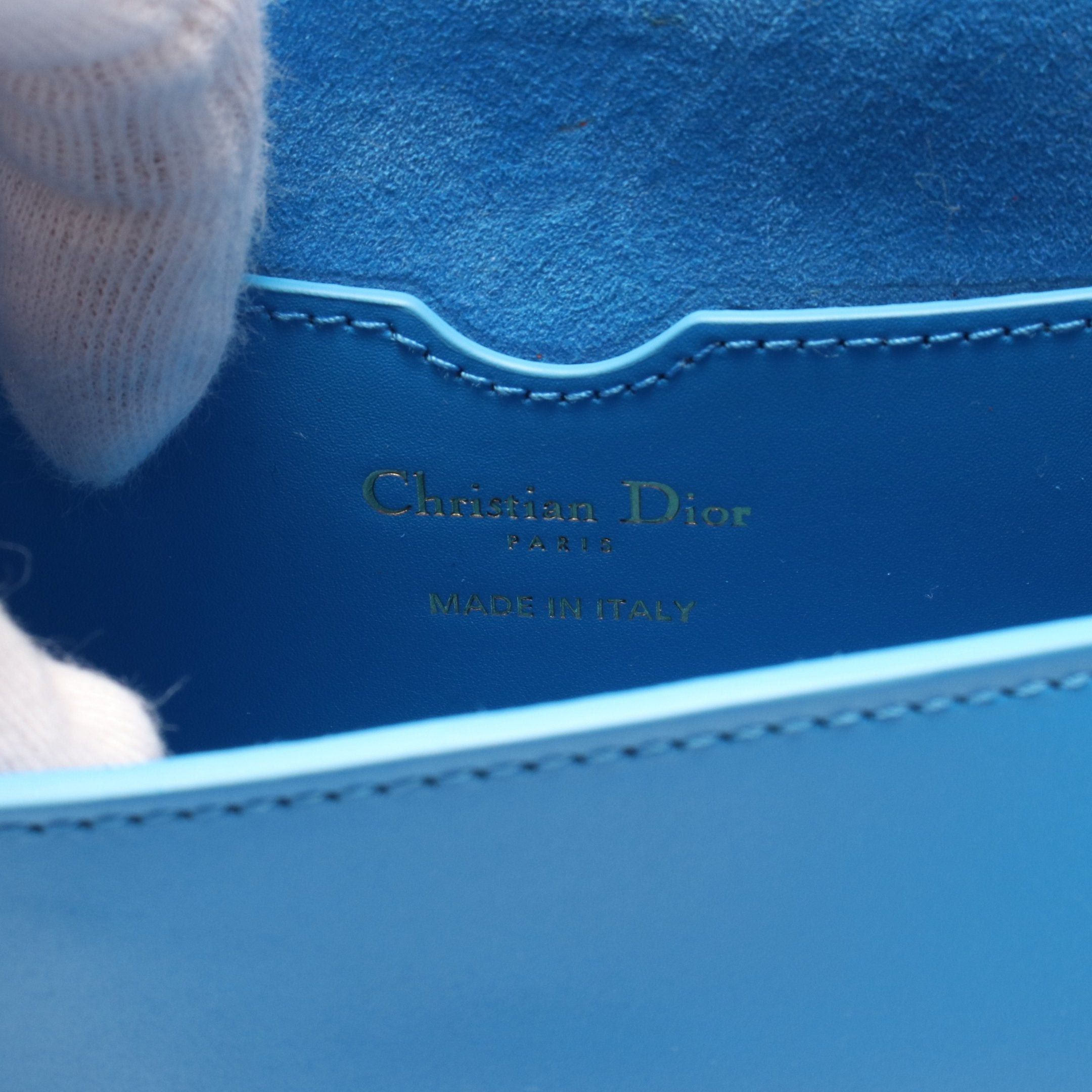 Dior Dior Bobby East-West Shoulder Bag Leather Blue Size ONE SIZE - 4 Thumbnail