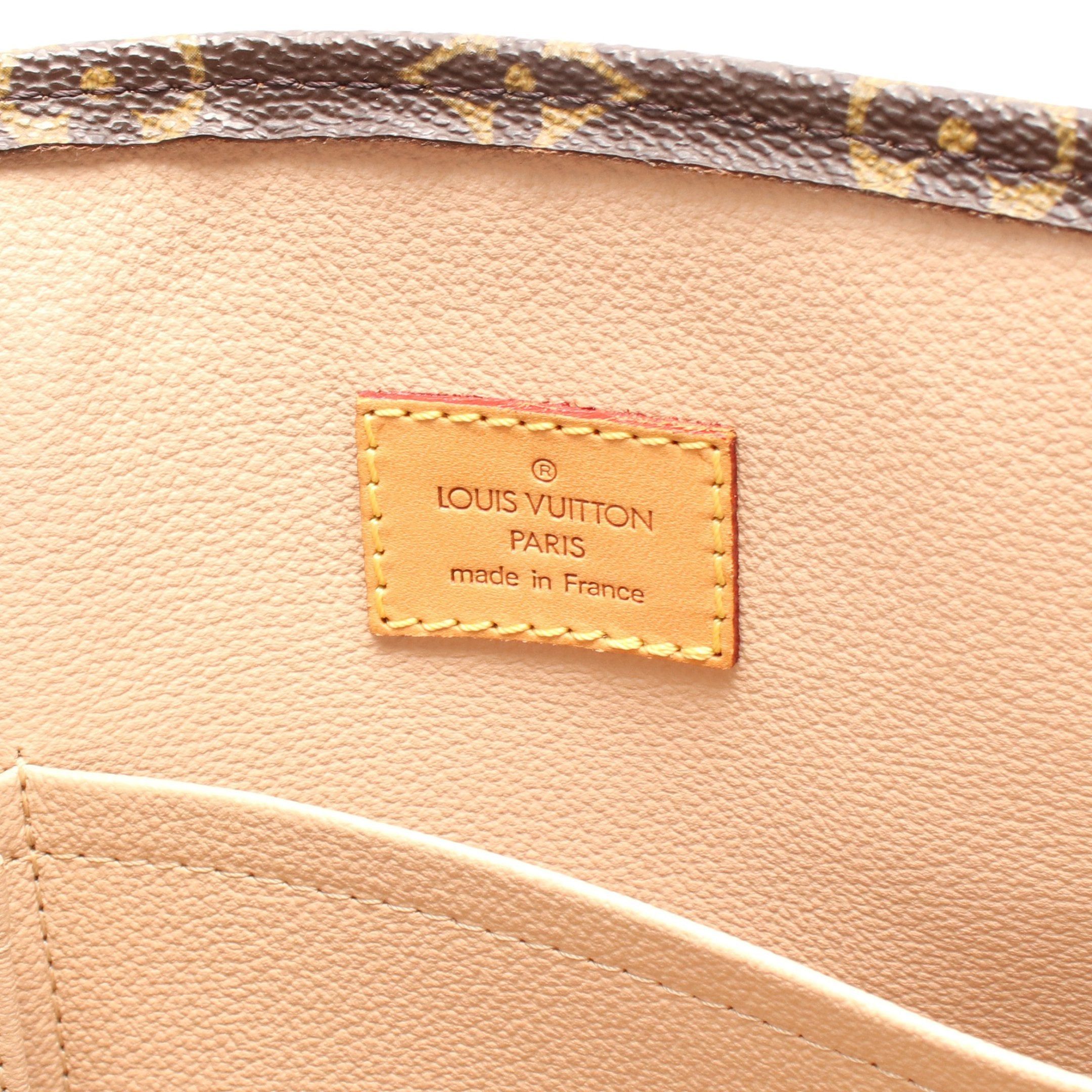 Louis Vuitton Louis Vuitton Sac Plat Monogram Handbag Tote Bag Leather Brown Size ONE SIZE - 4 Thumbnail