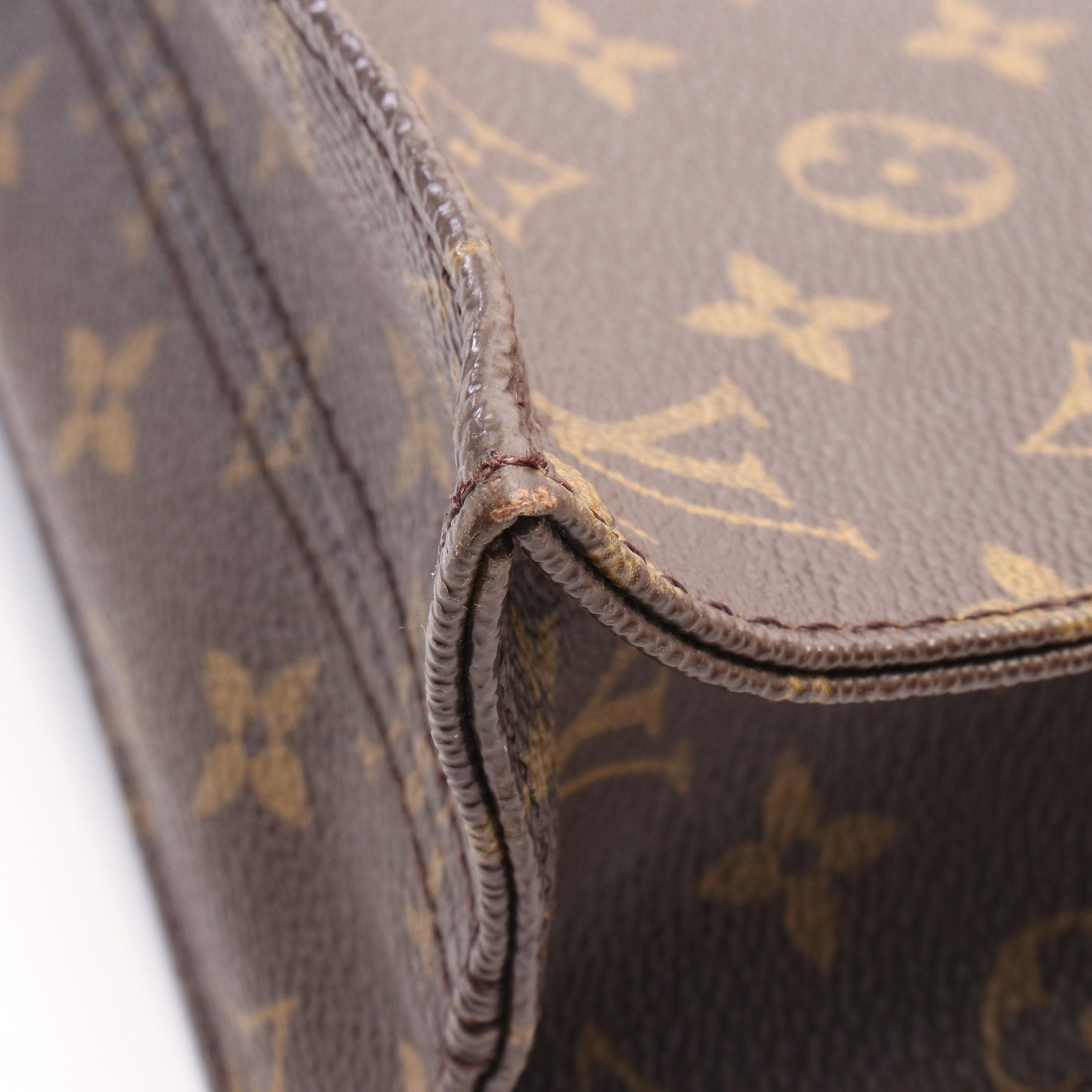 Louis Vuitton Louis Vuitton Sac Plat Monogram Handbag Tote Bag Leather Brown Size ONE SIZE - 8 Thumbnail