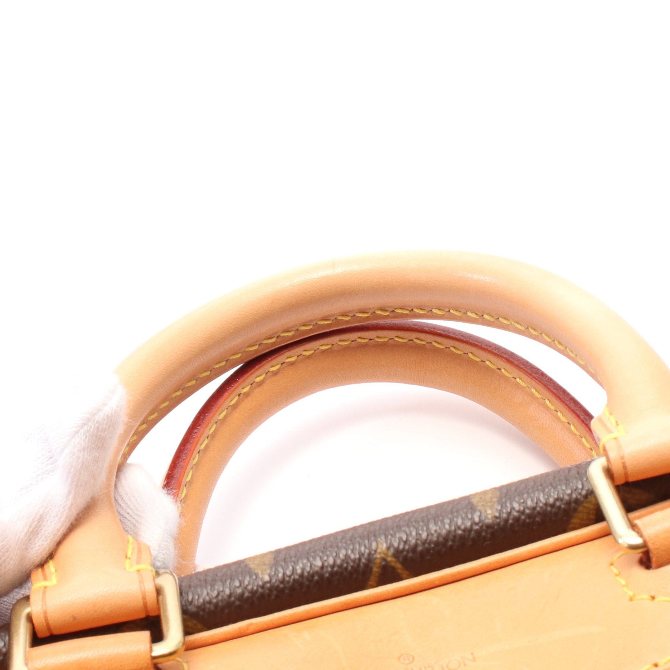 Louis Vuitton Louis Vuitton Trouville Monogram Handbag Leather Brown Size ONE SIZE - 8 Thumbnail