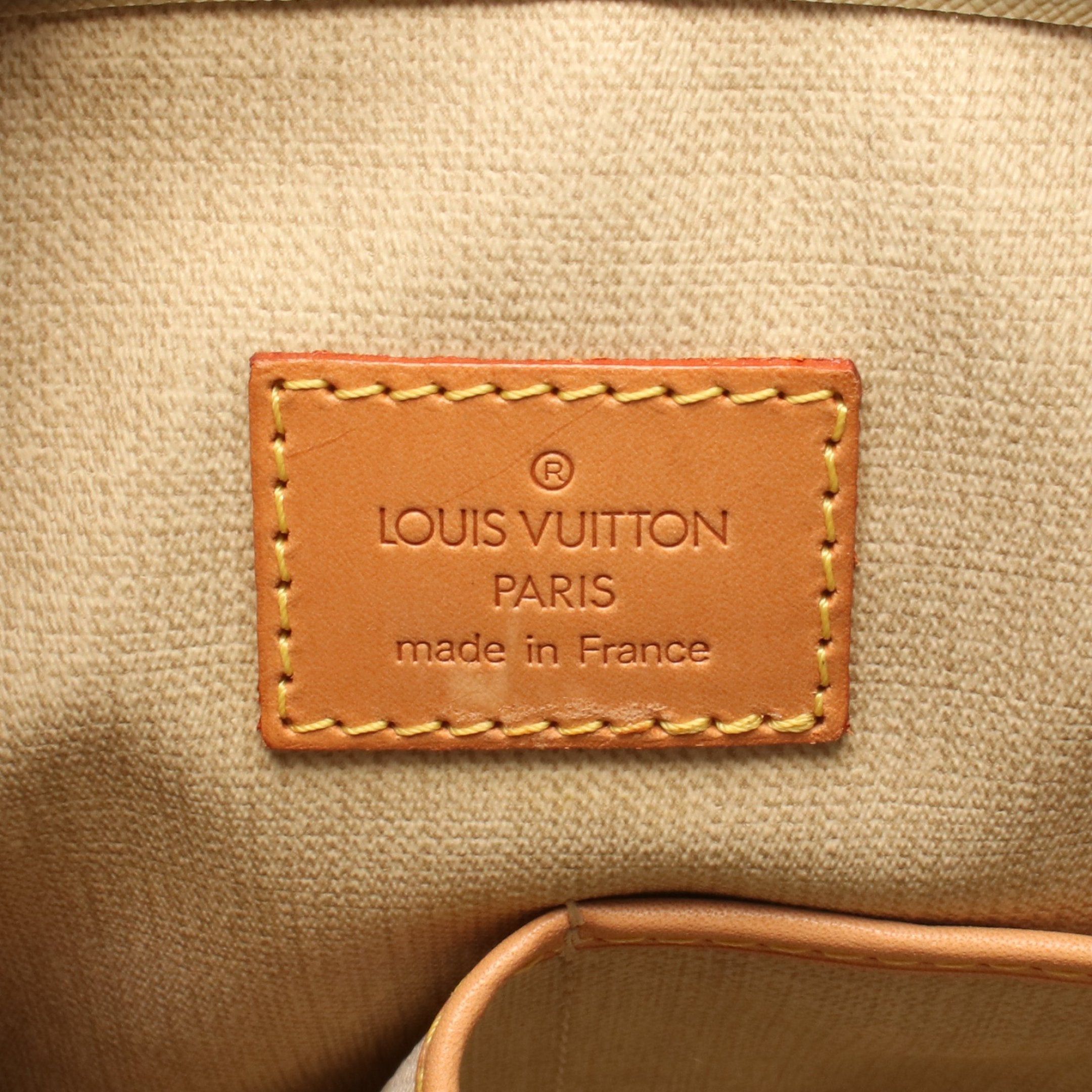 Louis Vuitton Louis Vuitton Trouville Monogram Handbag Leather Brown Size ONE SIZE - 4 Thumbnail