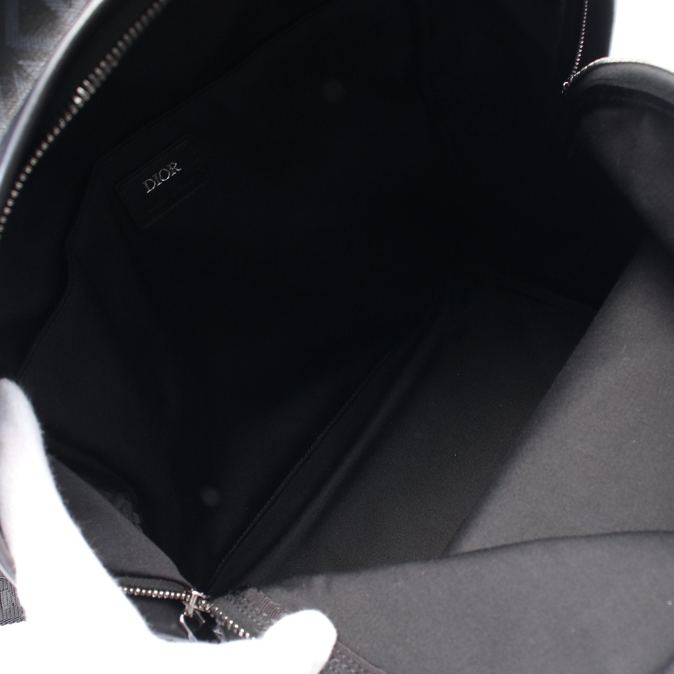 Dior Dior Rider Cd Diamond Backpack Rucksack Leather Black Gray Size ONE SIZE - 3 Thumbnail