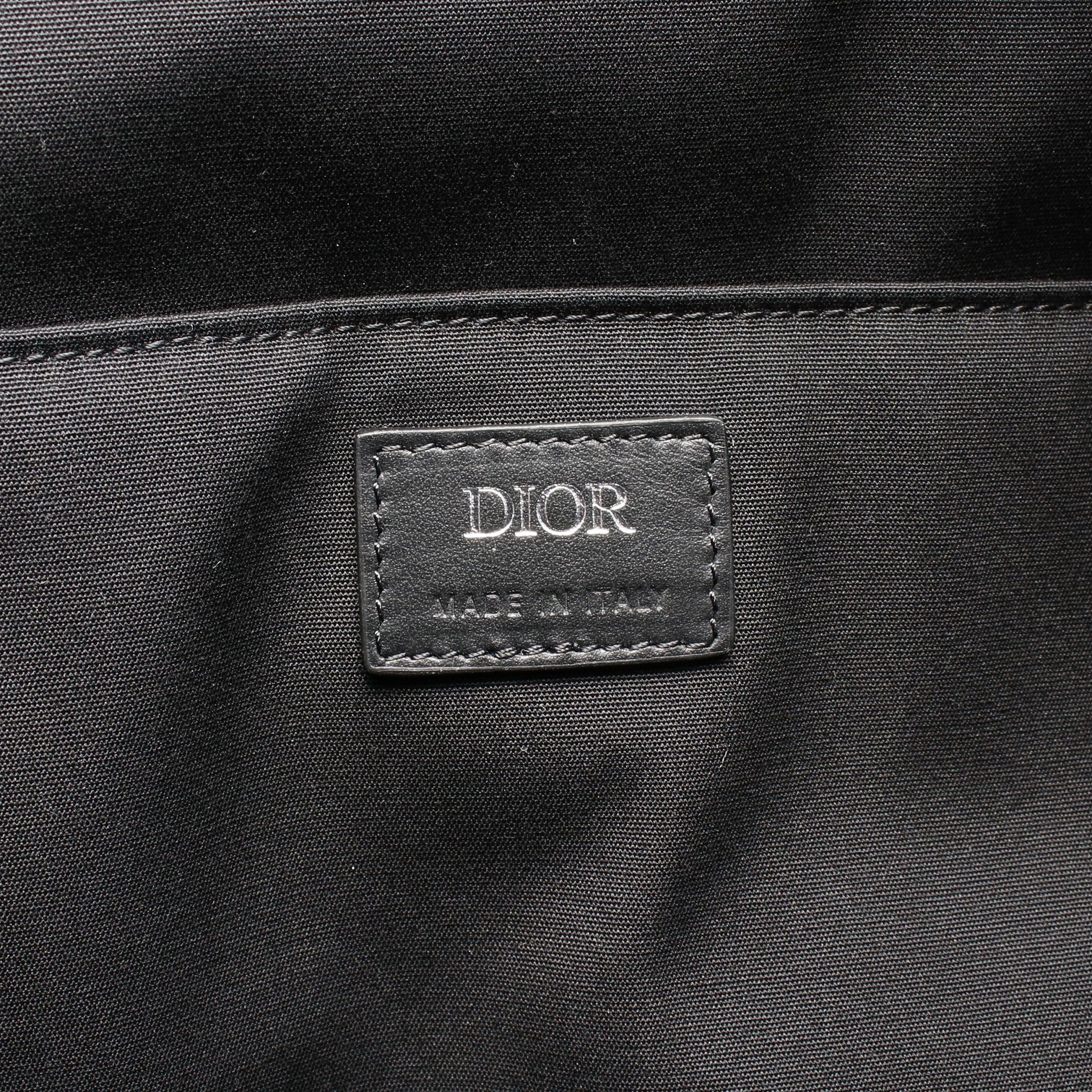 Dior Dior Rider Cd Diamond Backpack Rucksack Leather Black Gray Size ONE SIZE - 4 Thumbnail