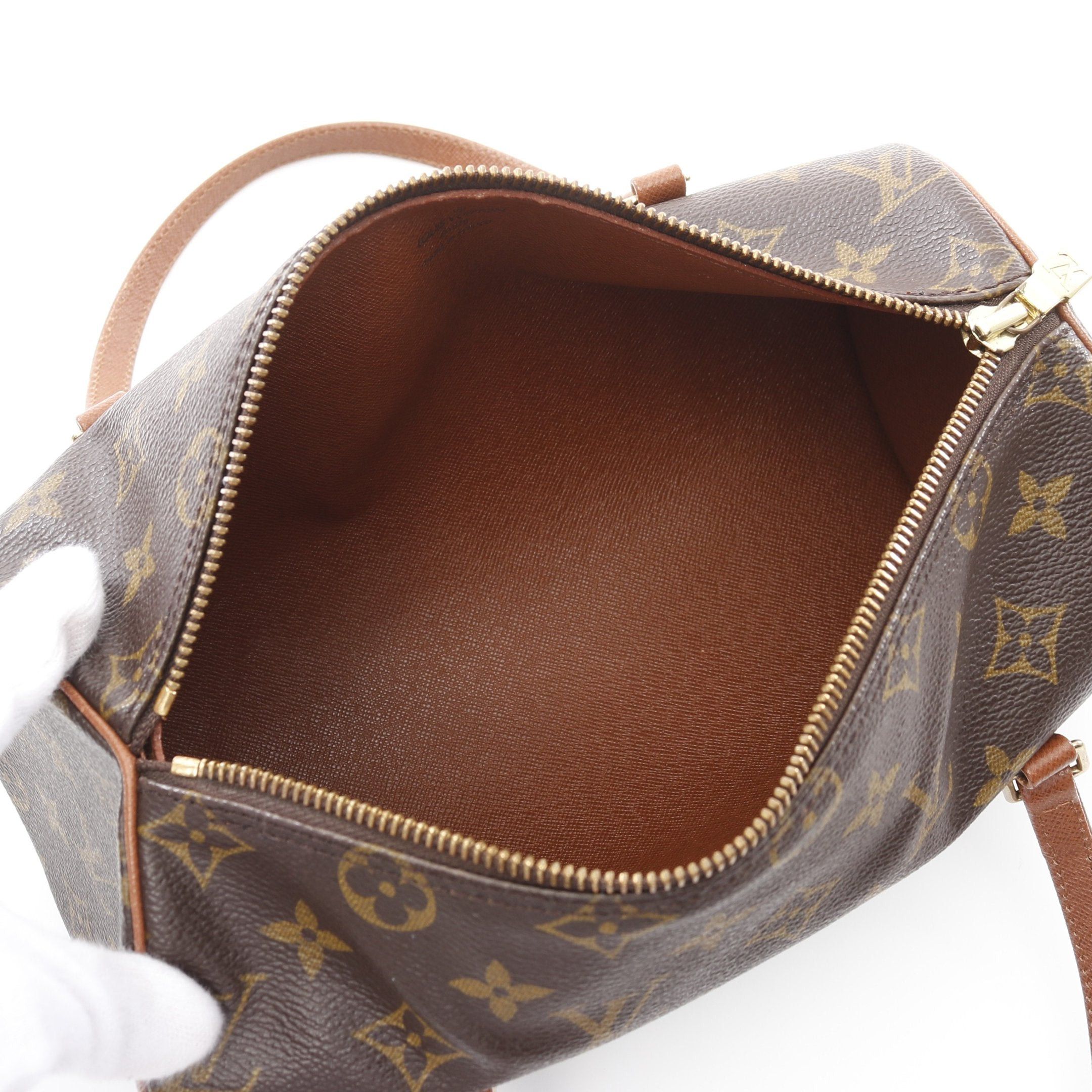 Louis Vuitton Louis Vuitton Papillon 26 Monogram Old Model Handbag Leather Brown Size ONE SIZE - 3 Thumbnail