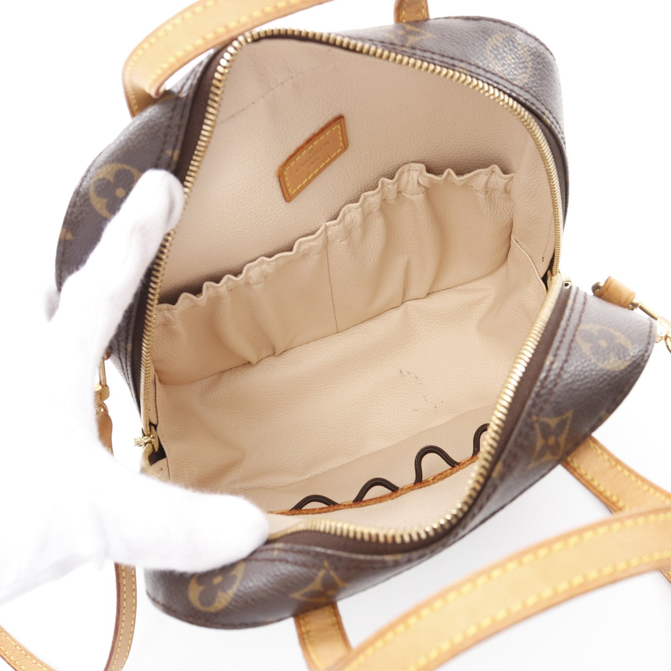 Louis Vuitton Louis Vuitton Spontini Monogram Handbag Leather Brown Size ONE SIZE - 3 Thumbnail