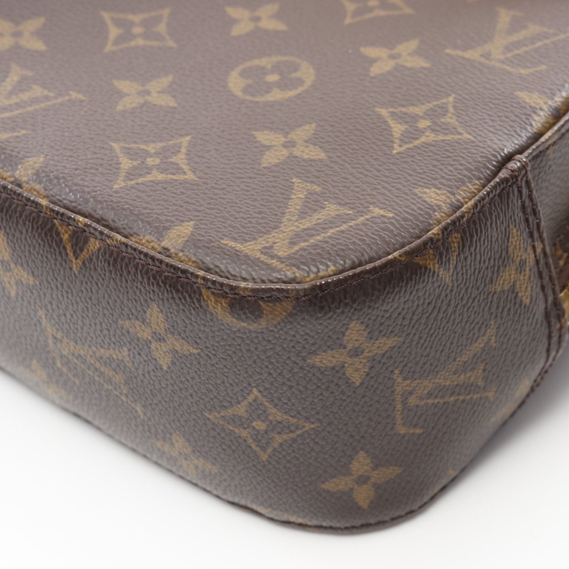 Louis Vuitton Louis Vuitton Spontini Monogram Handbag Leather Brown Size ONE SIZE - 7 Thumbnail