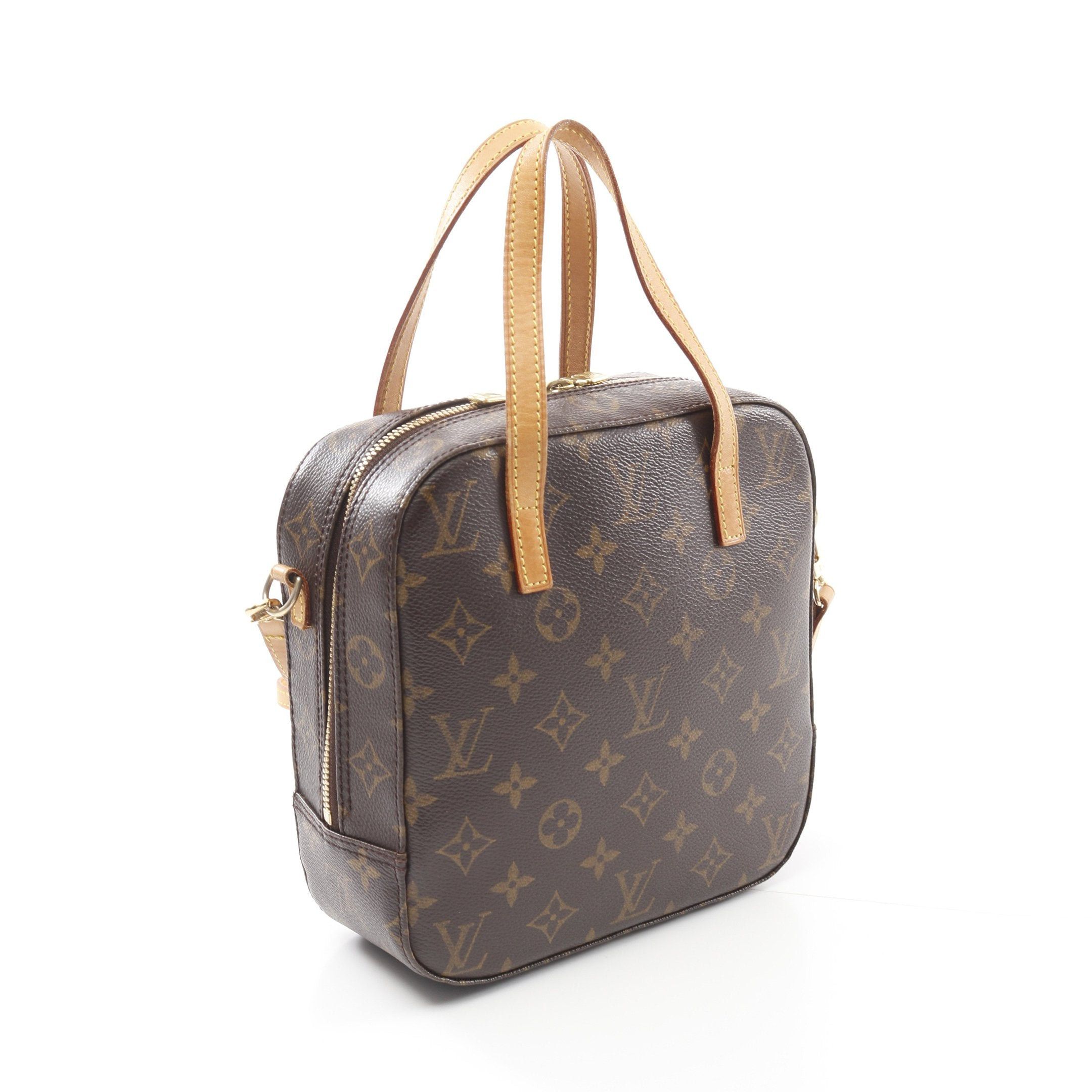 Louis Vuitton Louis Vuitton Spontini Monogram Handbag Leather Brown Size ONE SIZE - 2 Thumbnail