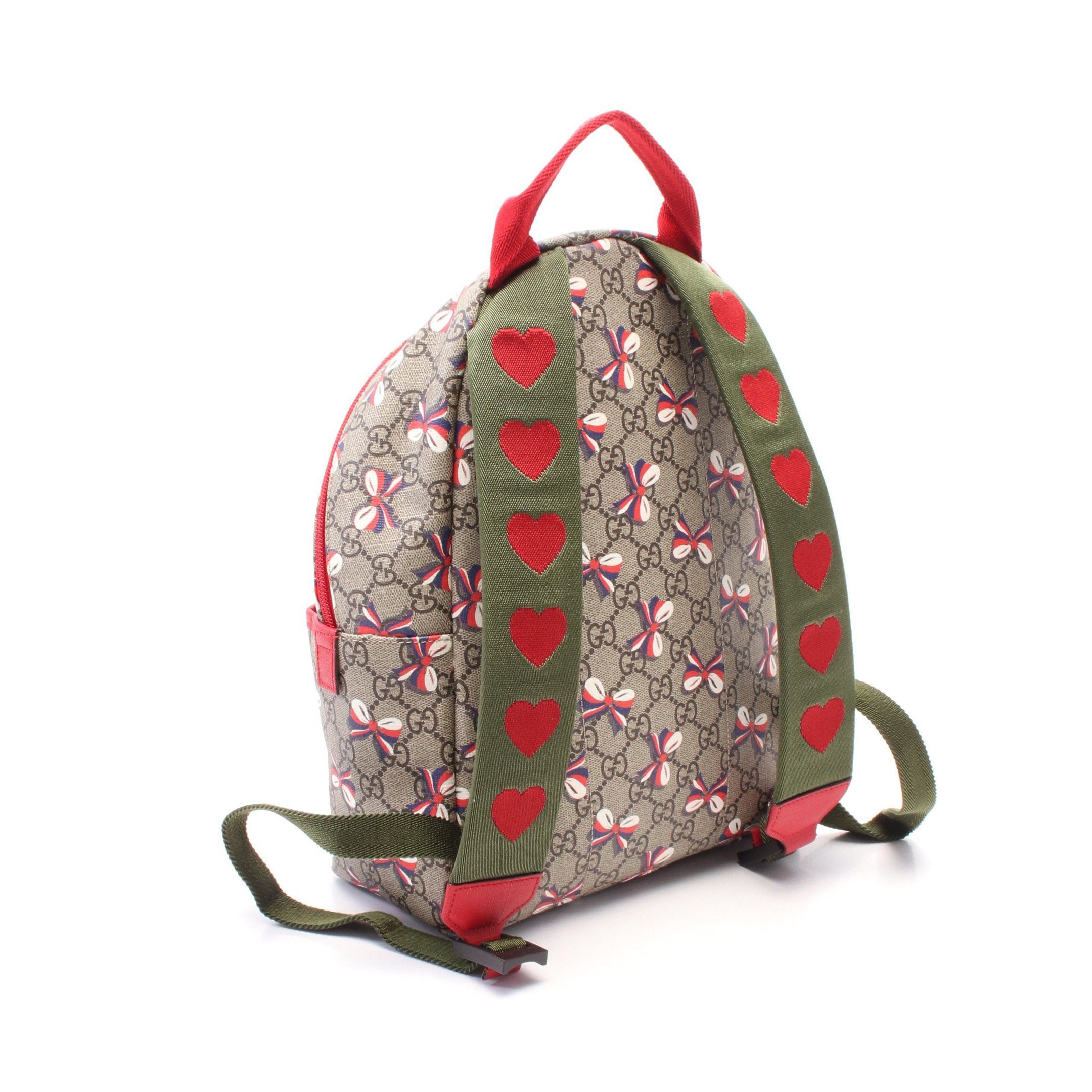 Gucci Gucci Children'S Gg Supreme Backpack Rucksack Leather Beige Brown Multicolor Size ONE SIZE - 2 Thumbnail