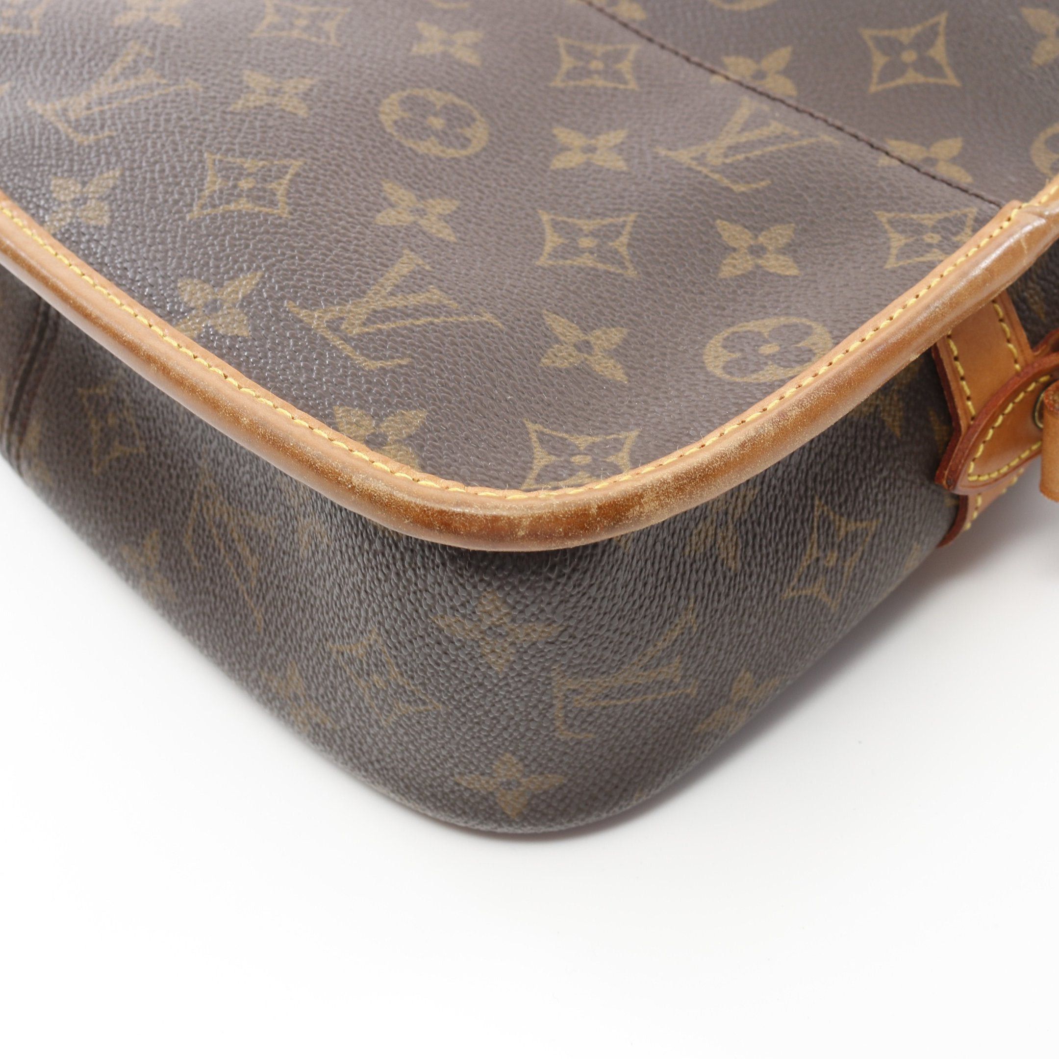 Louis Vuitton Louis Vuitton Sologne Monogram Shoulder Bag Leather Brown Size ONE SIZE - 7 Thumbnail