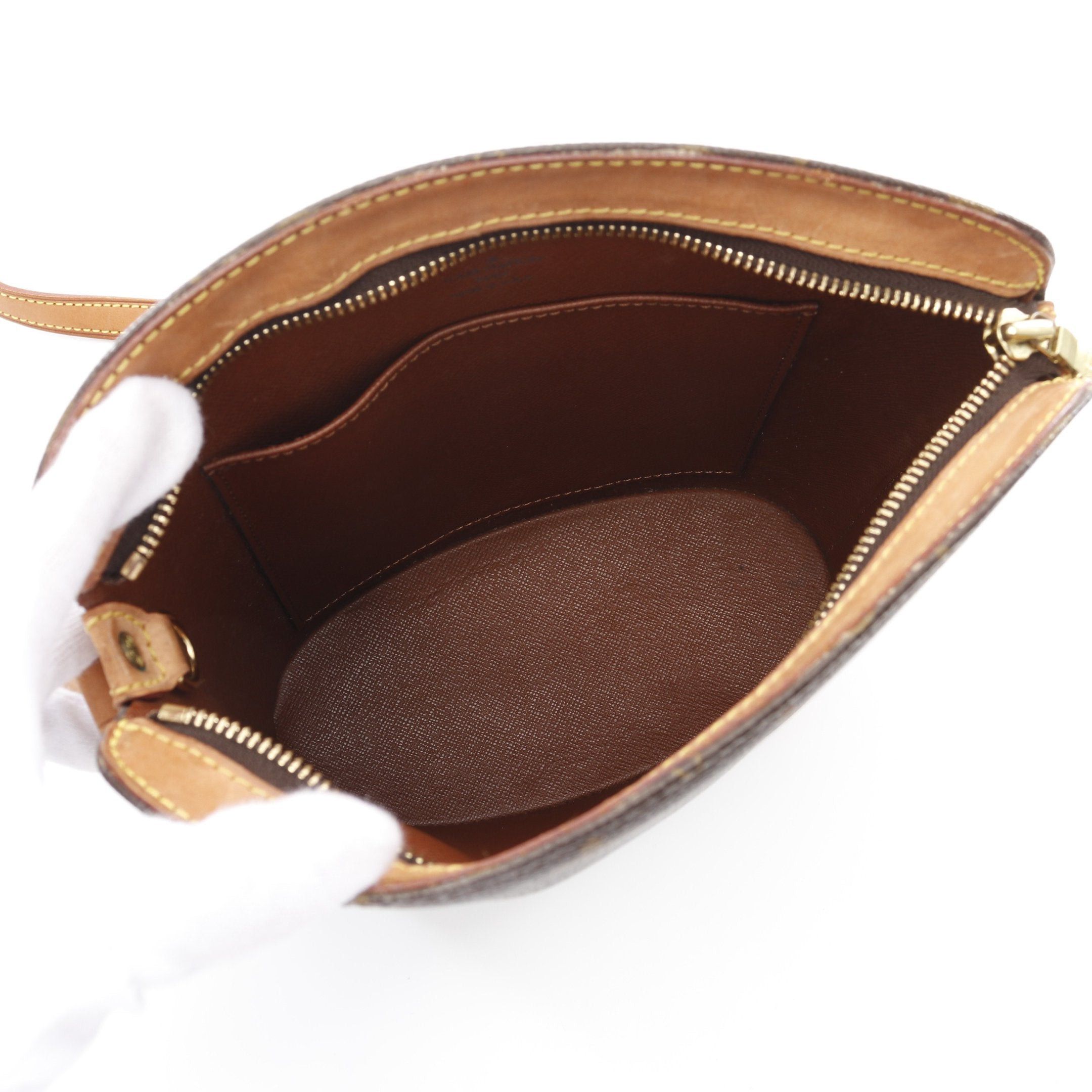 Louis Vuitton Louis Vuitton Druot Monogram Shoulder Bag Leather Brown Size ONE SIZE - 3 Thumbnail