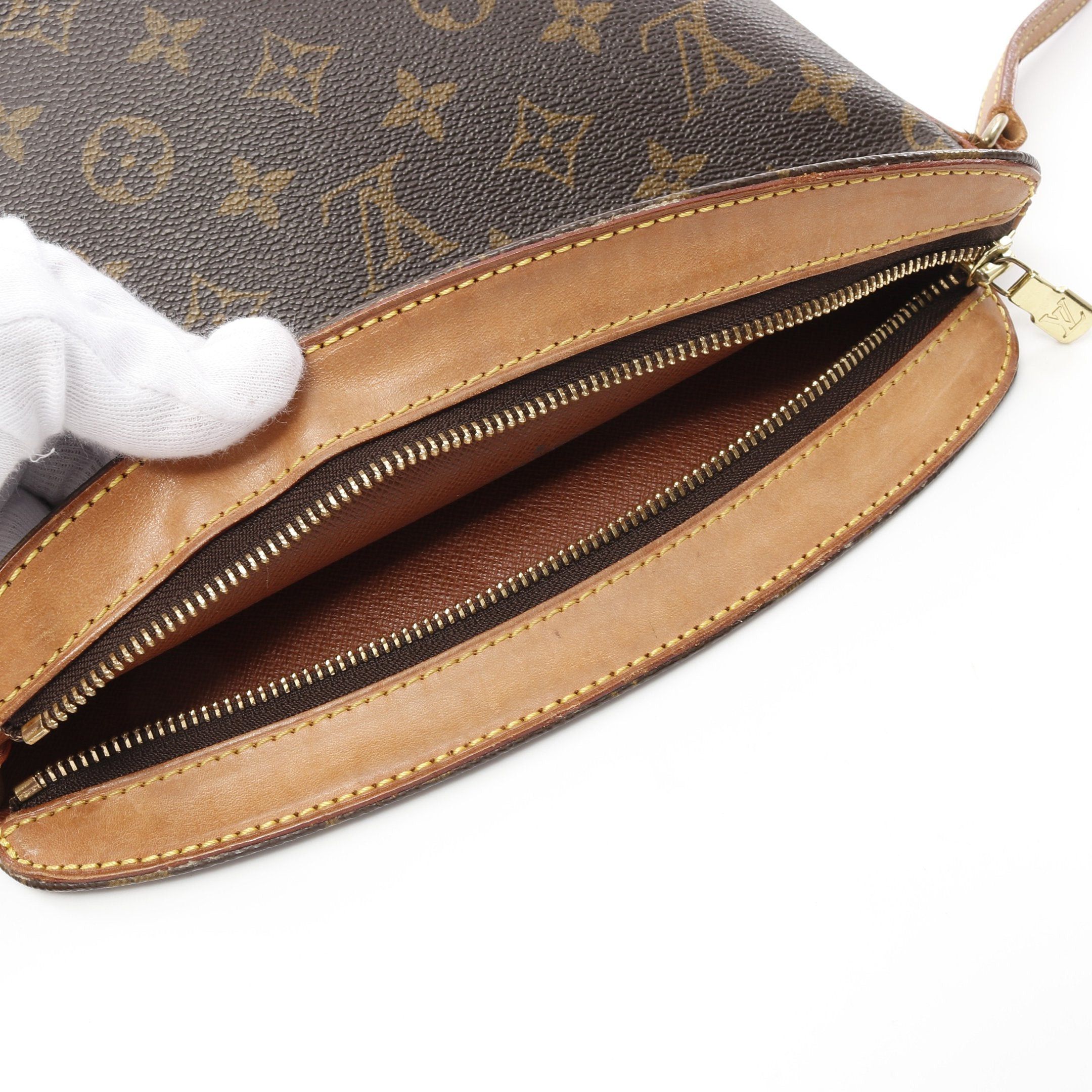 Louis Vuitton Louis Vuitton Druot Monogram Shoulder Bag Leather Brown Size ONE SIZE - 9 Thumbnail
