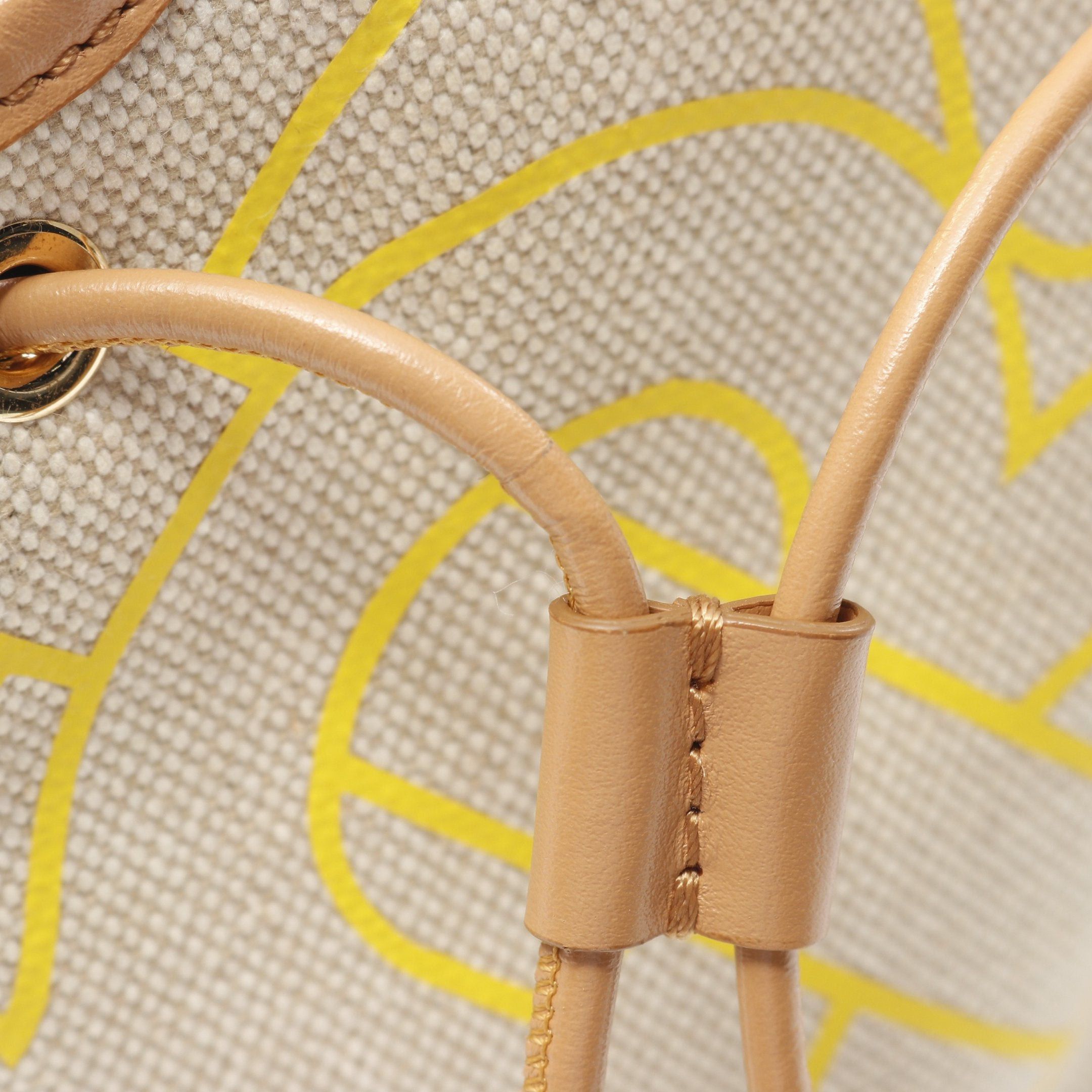Burberry Burberry Peony Handbag Canvas Leather Light Beige Size ONE SIZE - 5 Thumbnail