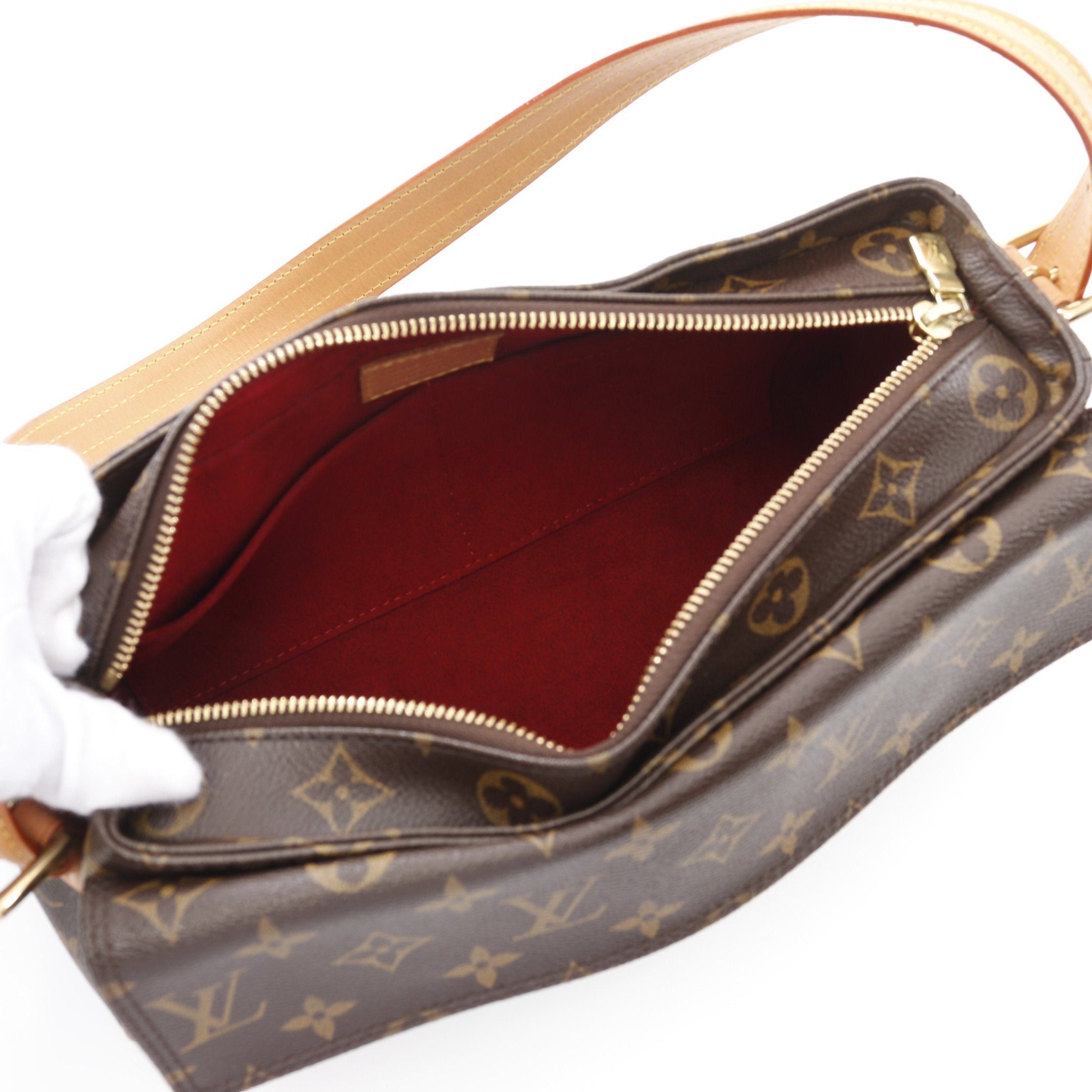 Louis Vuitton Louis Vuitton Vivacite Mm Monogram Shoulder Bag Leather Brown Size ONE SIZE - 3 Thumbnail