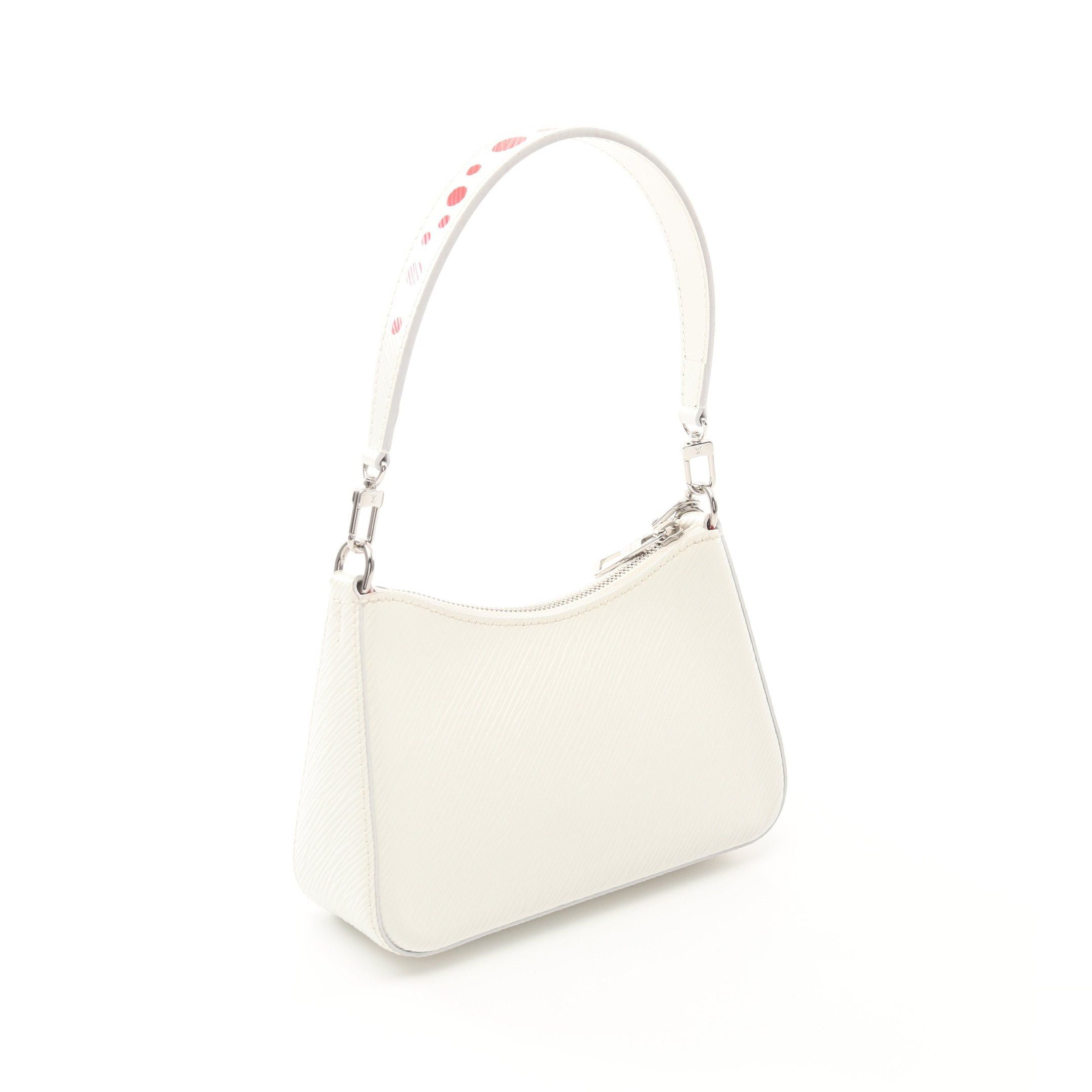 Louis Vuitton Louis Vuitton Louis Vuitton * Yayoi Kusama Malellini Epi Handbag Leather White Red Size ONE SIZE - 2 Thumbnail