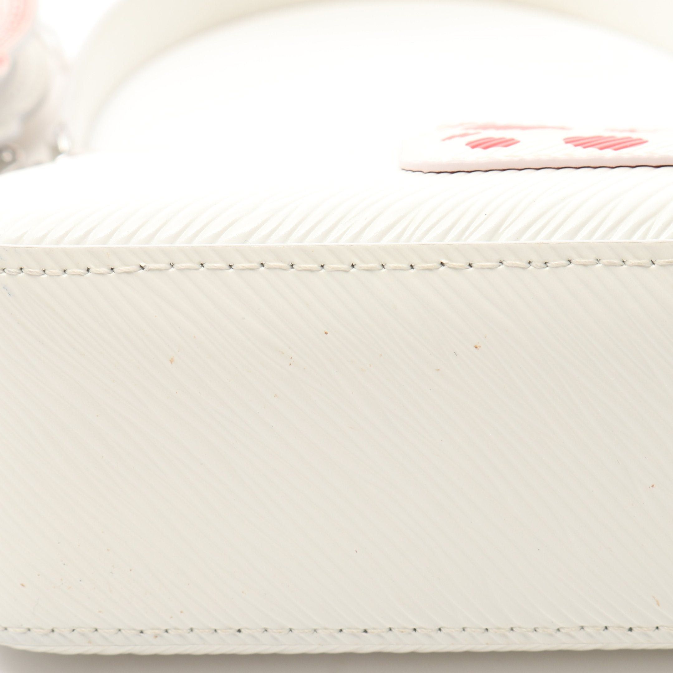 Louis Vuitton Louis Vuitton Louis Vuitton * Yayoi Kusama Malellini Epi Handbag Leather White Red Size ONE SIZE - 8 Thumbnail
