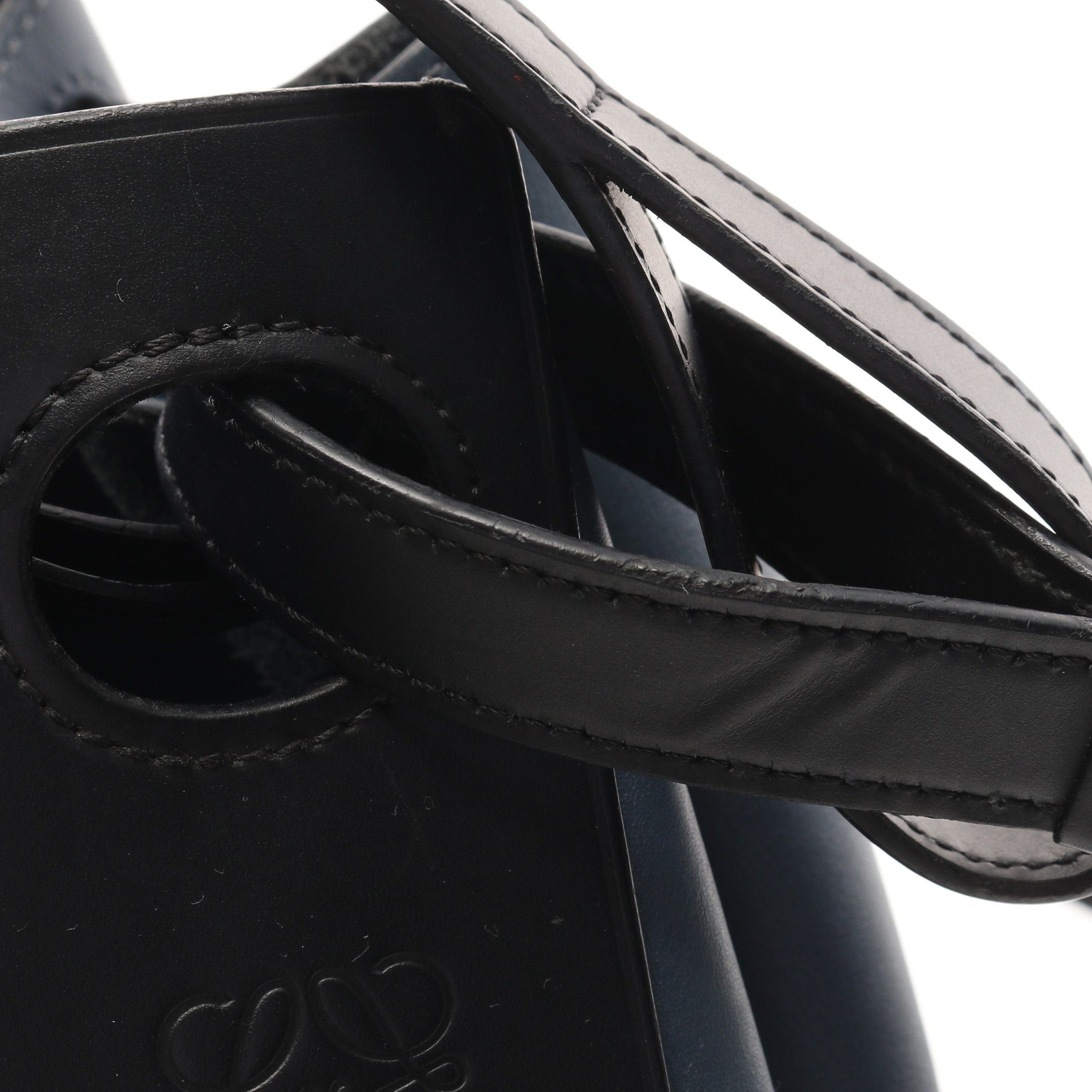 Loewe Loewe Balloon Bag Medium Shoulder Leather Navy Black Size ONE SIZE - 8 Thumbnail