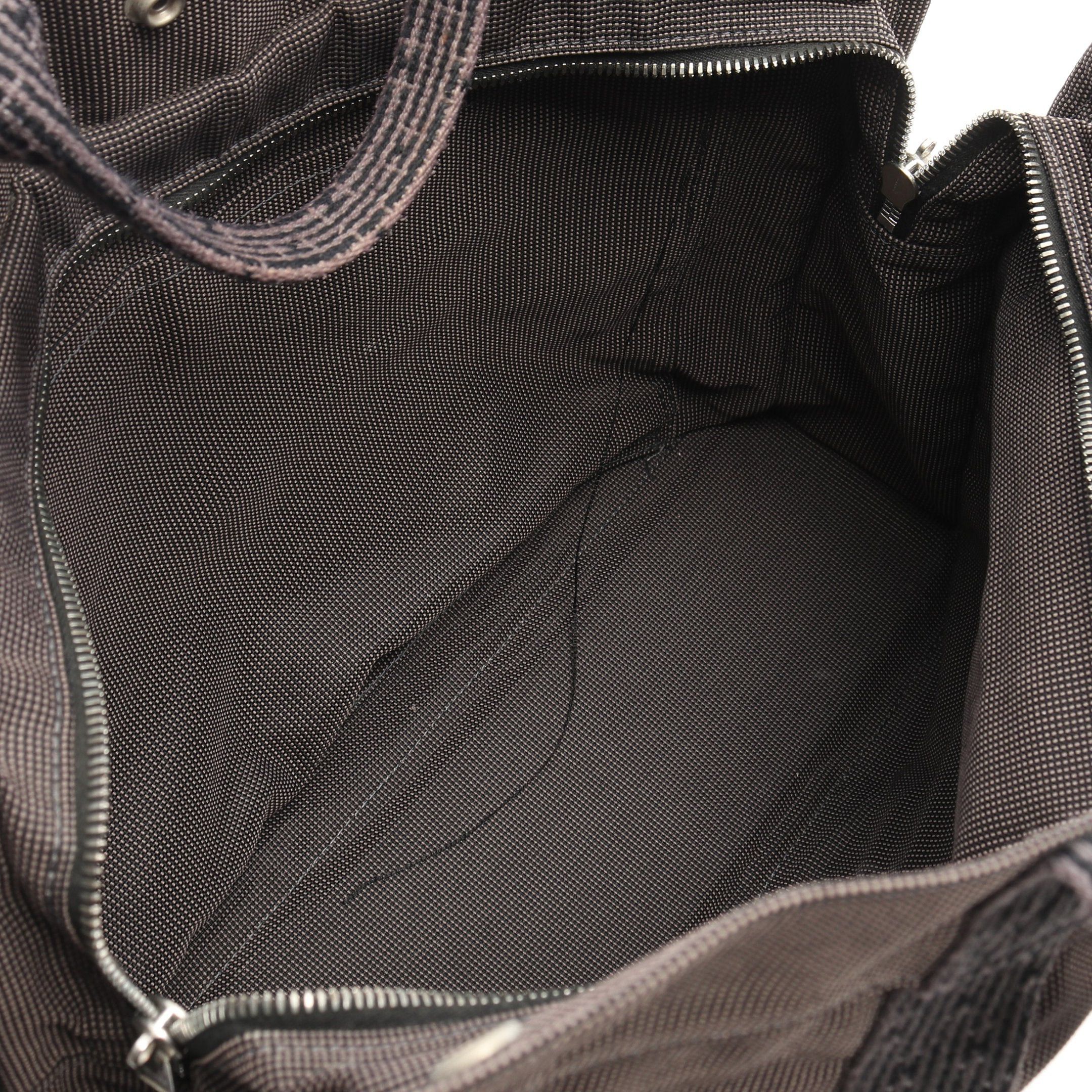Hermes Hermes Yale Line Mm Handbag Tote Bag Nylon Canvas Dark Gray Silver Hardware Size ONE SIZE - 3 Thumbnail