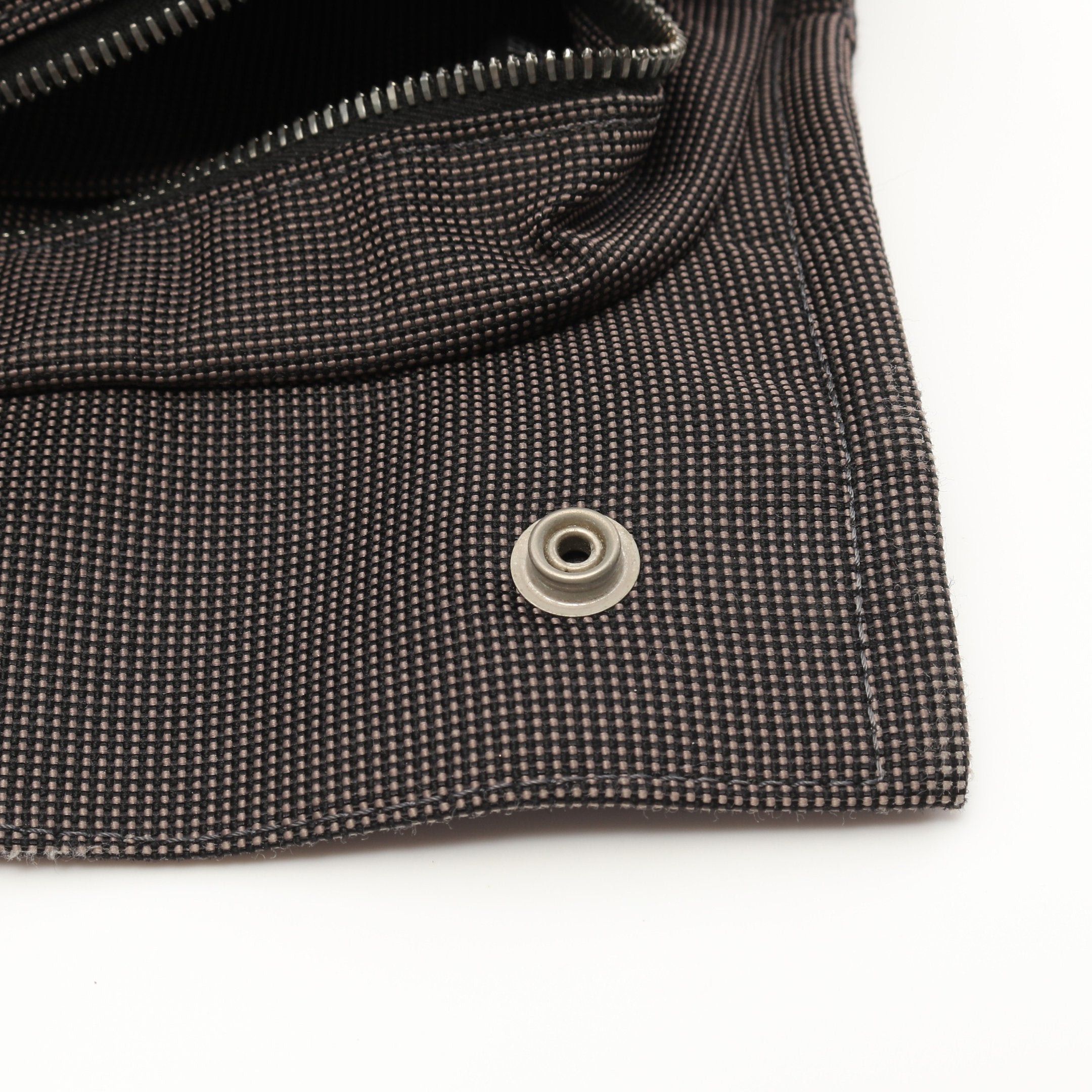 Hermes Hermes Yale Line Mm Handbag Tote Bag Nylon Canvas Dark Gray Silver Hardware Size ONE SIZE - 11 Thumbnail