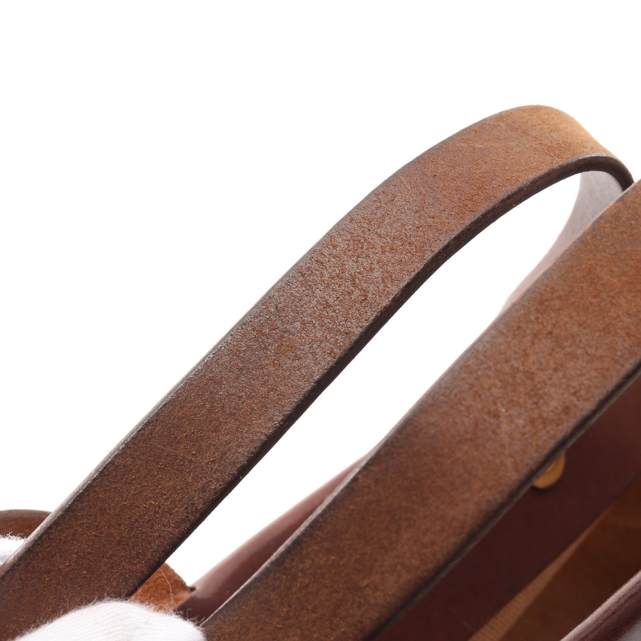 Hermes Hermes Herbag Bag Kabas Gm Handbag Tote Toile Ash Leather Ivory Dark Brown Gold Hardware Stamp (Manufactured Around 2002) Size ONE SIZE - 6 Thumbnail
