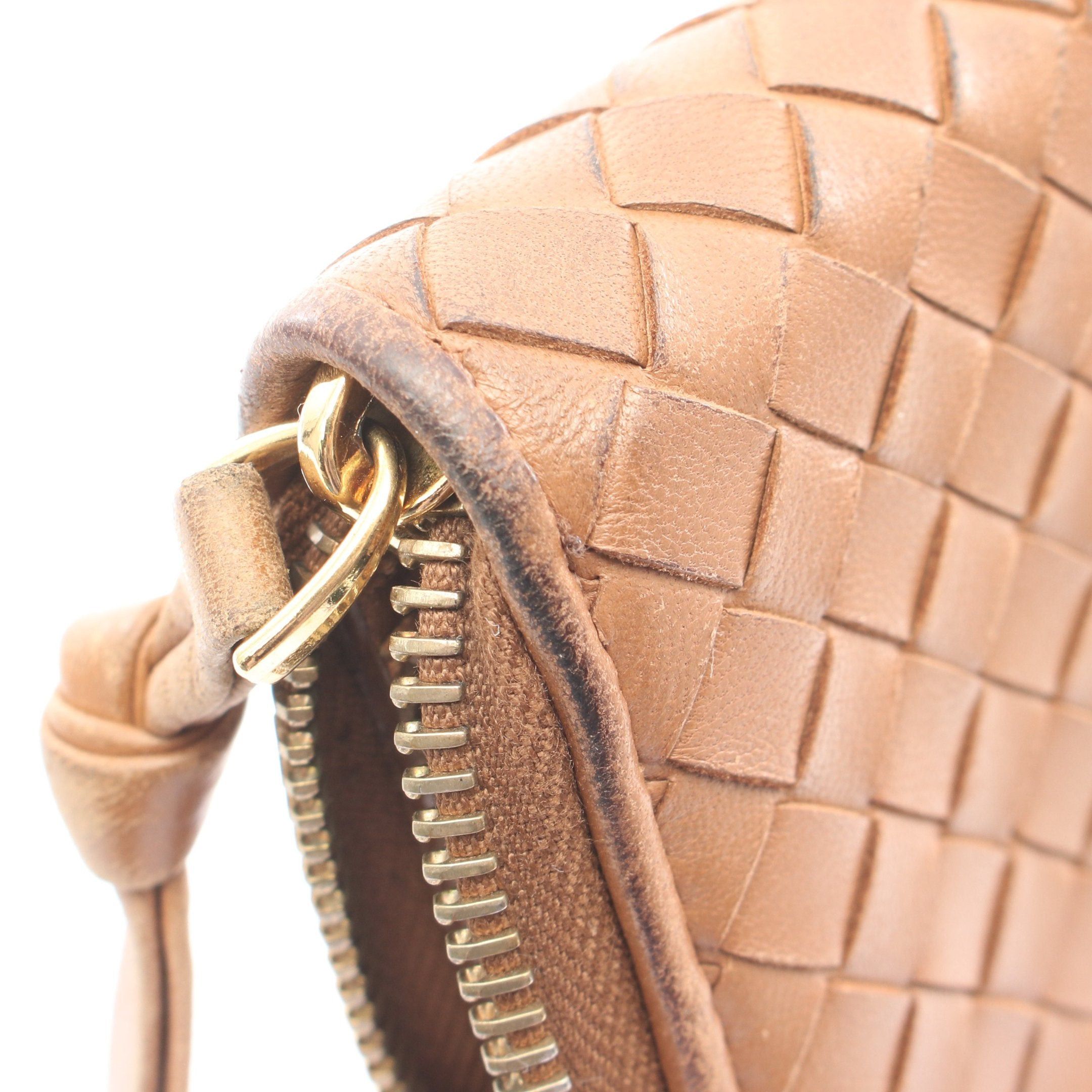 Bottega Veneta Bottega Veneta Intrecciato Round Zipper Bifold Wallet Leather Brown Size ONE SIZE - 8 Thumbnail