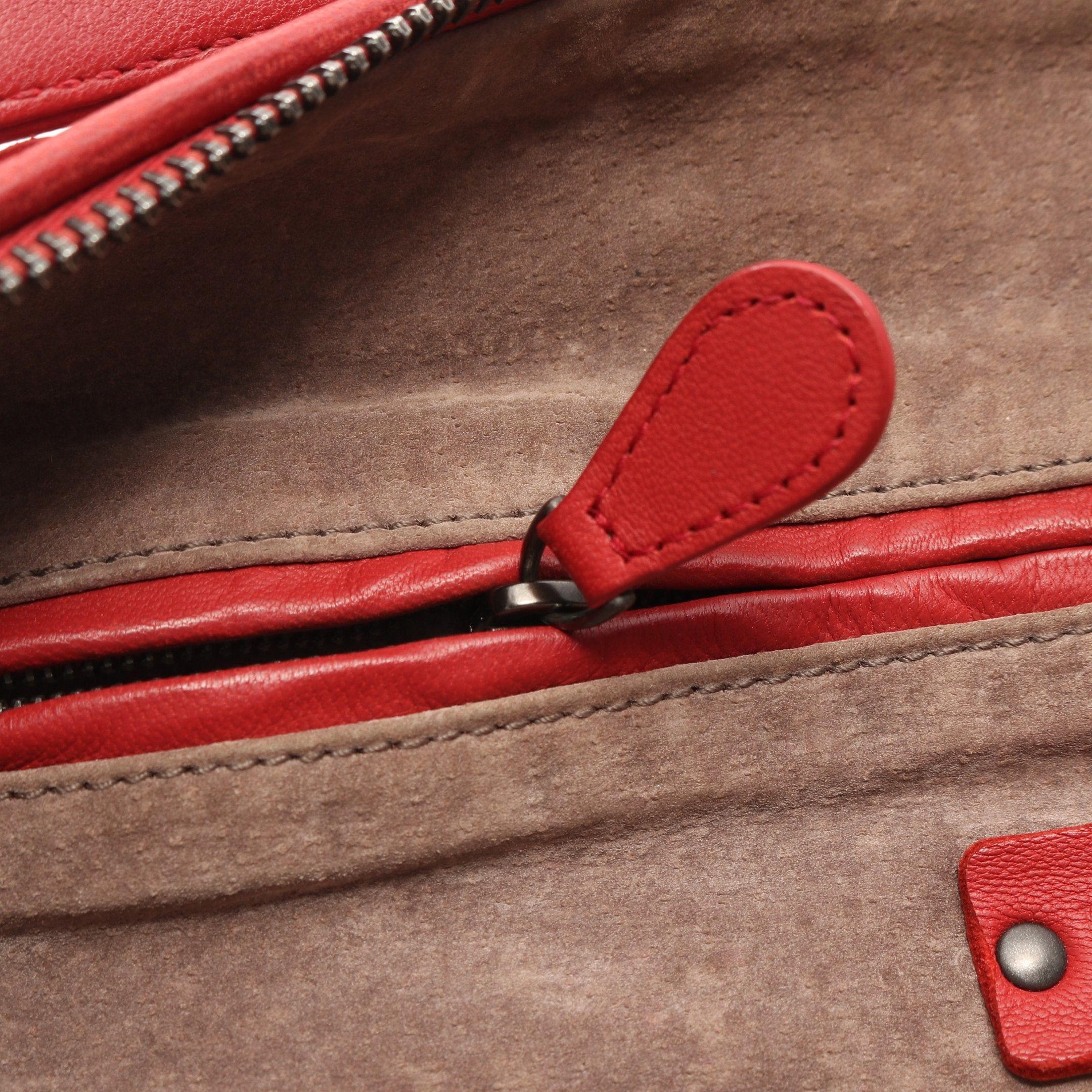 Bottega Veneta Bottega Veneta Intrecciato One Shoulder Bag Leather Red Size ONE SIZE - 9 Thumbnail