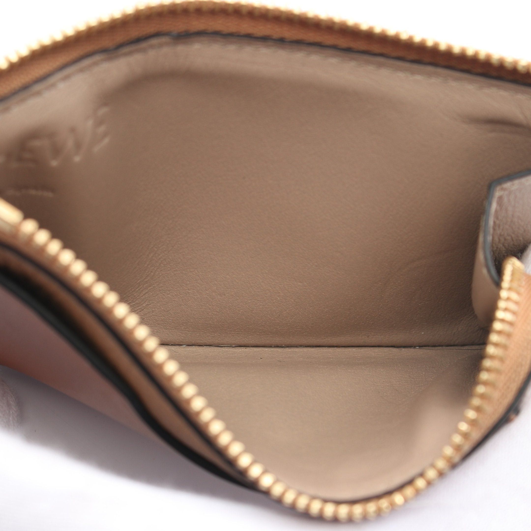 Loewe Loewe Anagram Coin Card Holder Case Purse Leather Brown Size ONE SIZE - 3 Thumbnail