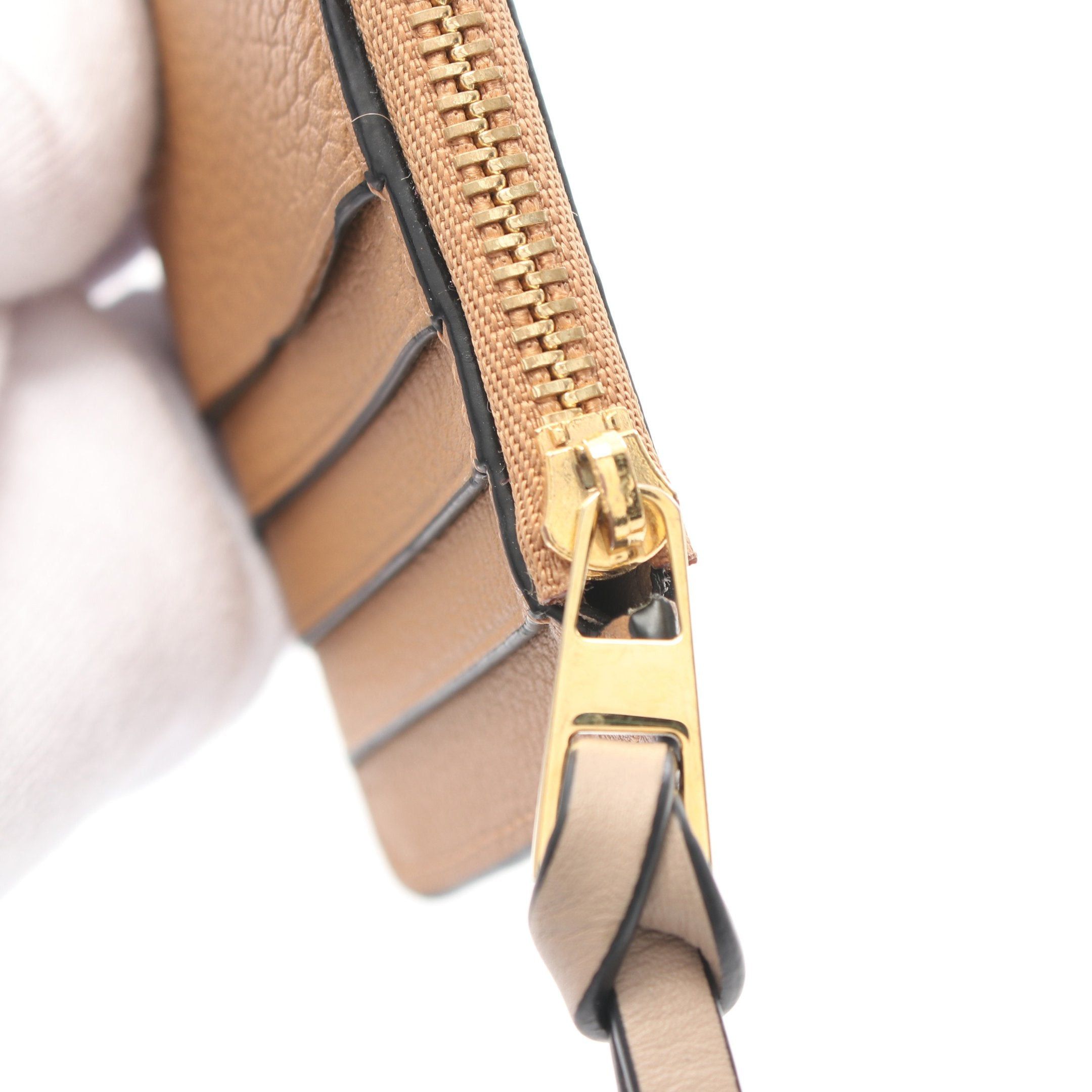 Loewe Loewe Anagram Coin Card Holder Case Purse Leather Brown Size ONE SIZE - 6 Thumbnail