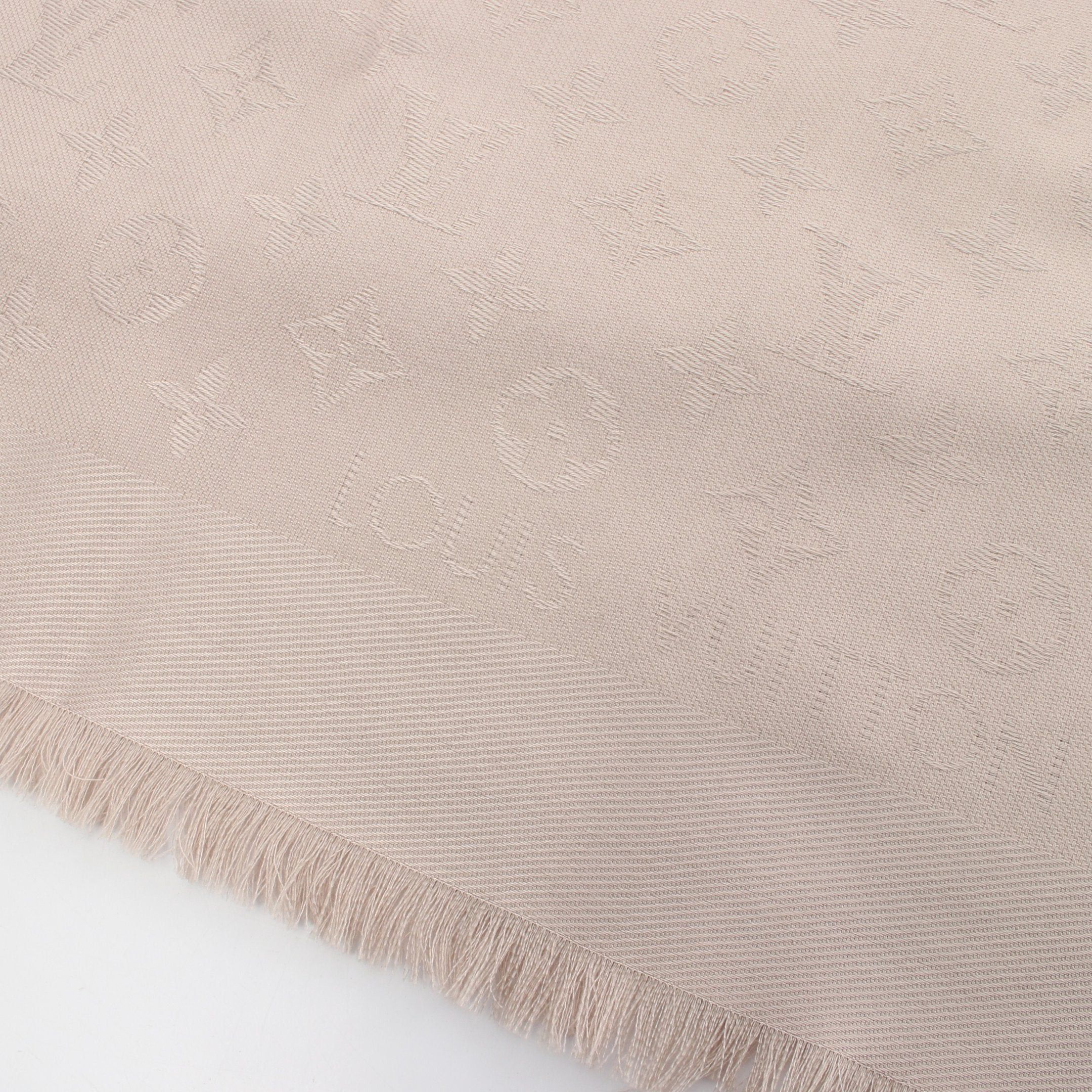Louis Vuitton Louis Vuitton Shawl Monogram Greige Stall Wool Silk Gray Beige Size ONE SIZE - 6 Thumbnail