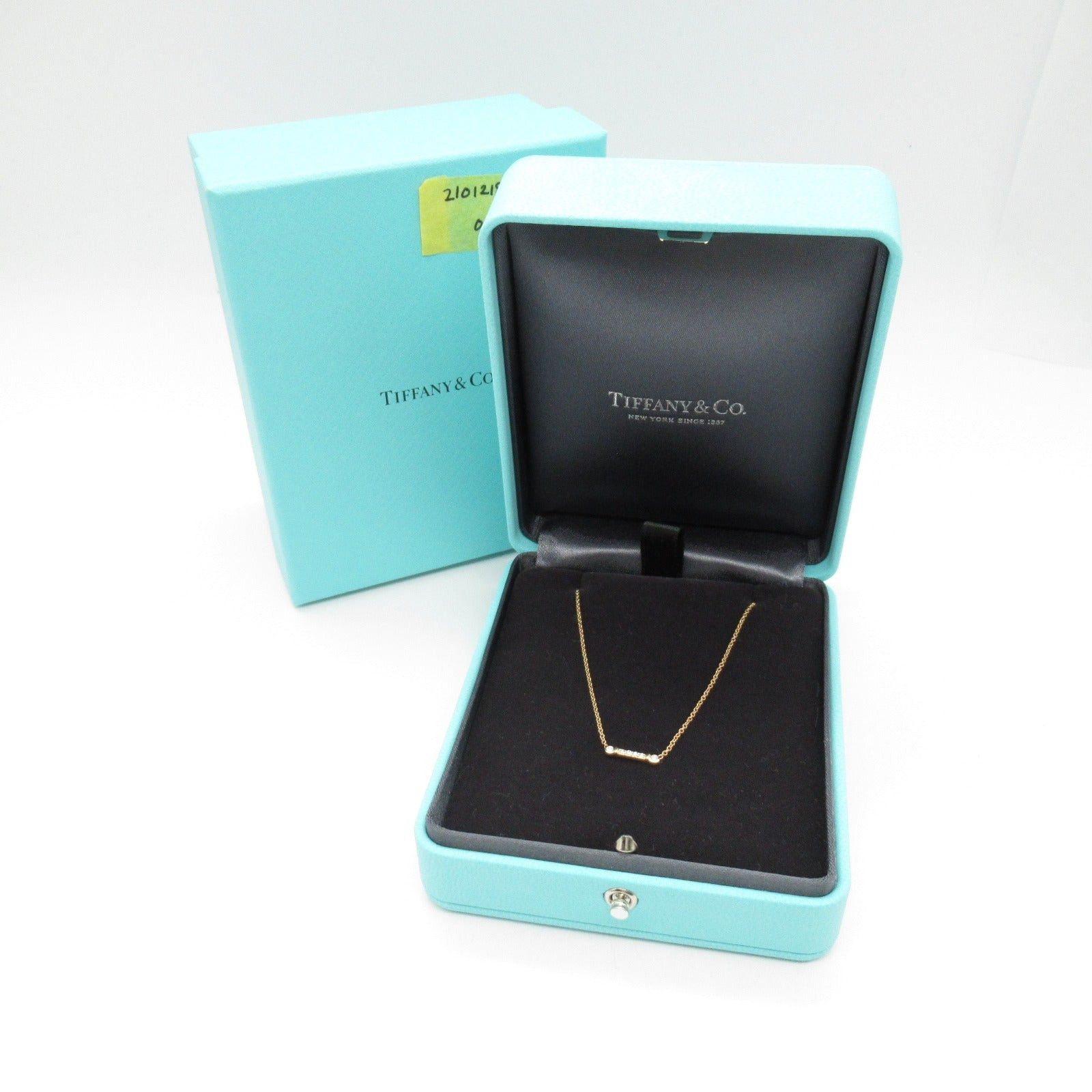 Tiffany & Co. Tiffany Co Fleur-De-Lis Stem Diamond Necklace K18Pg (Pink Gold) Clear Size ONE SIZE - 7 Thumbnail