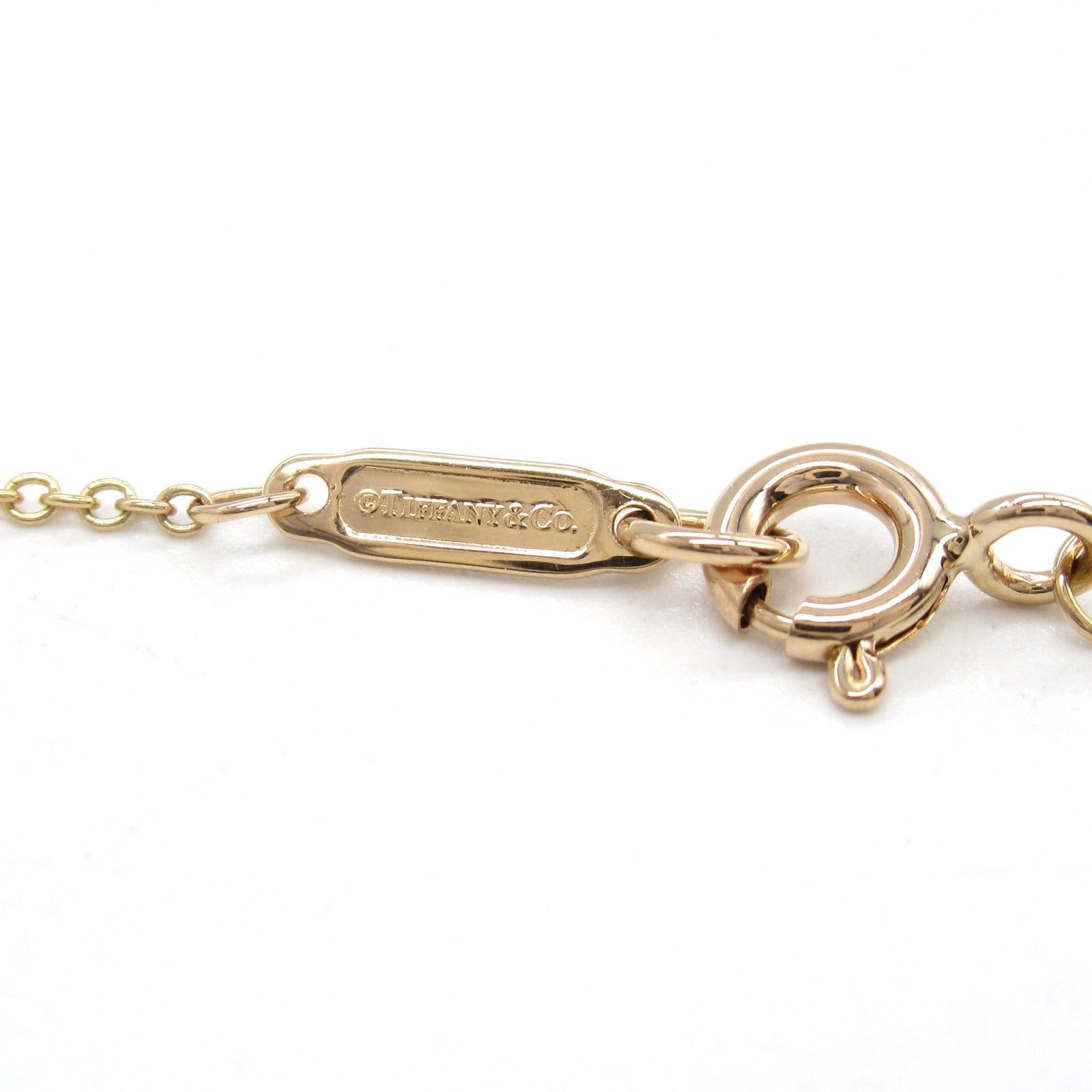 Tiffany & Co. Tiffany Co Fleur-De-Lis Stem Diamond Necklace K18Pg (Pink Gold) Clear Size ONE SIZE - 4 Thumbnail