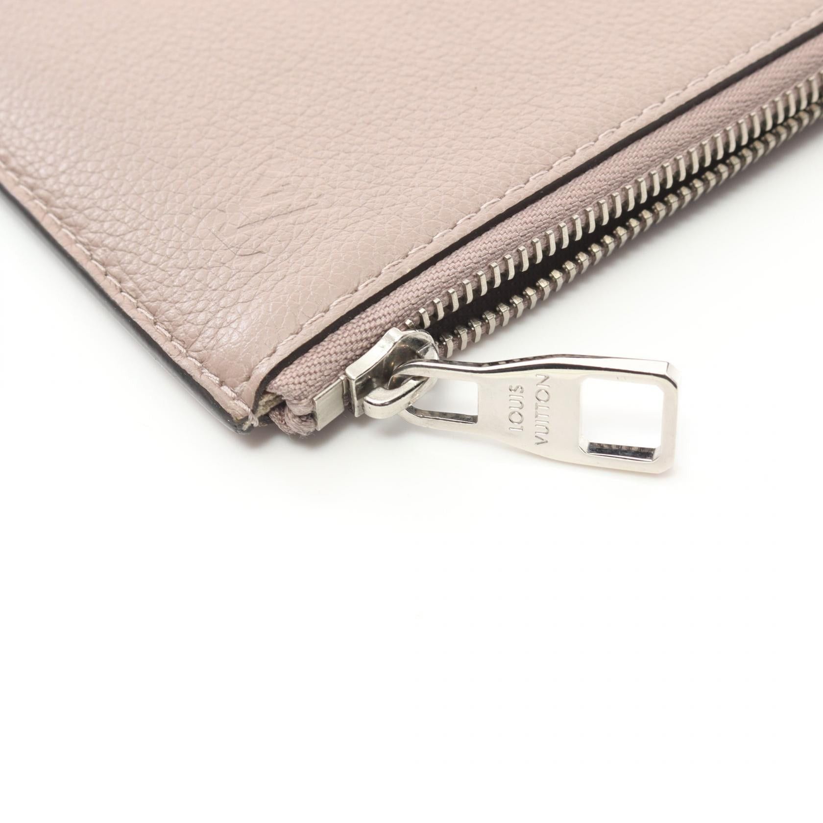 Louis Vuitton Louis Vuitton Pochette Jour Pm Taupe Clutch Bag Leather Gray Beige Size ONE SIZE - 7 Thumbnail