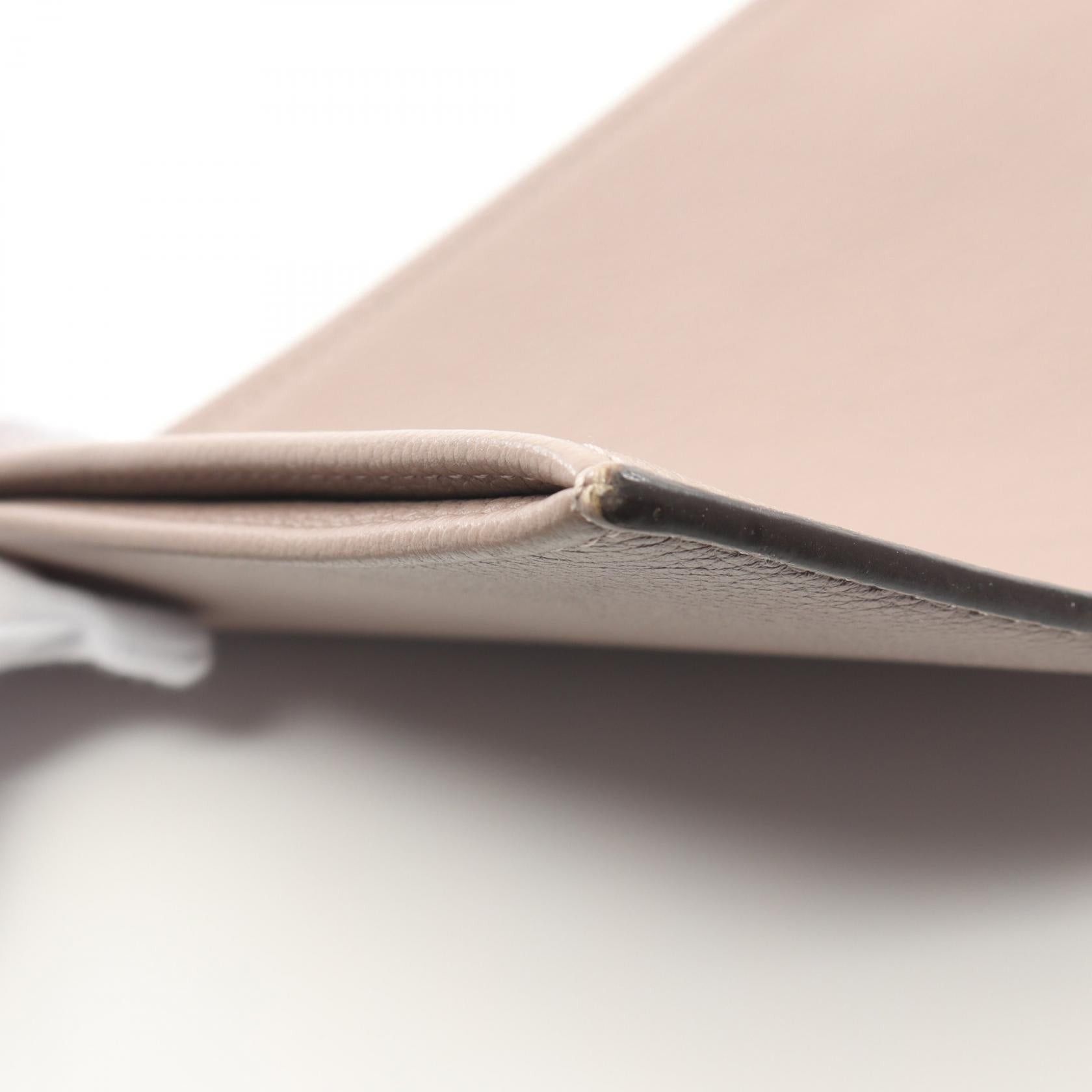 Louis Vuitton Louis Vuitton Pochette Jour Pm Taupe Clutch Bag Leather Gray Beige Size ONE SIZE - 6 Thumbnail
