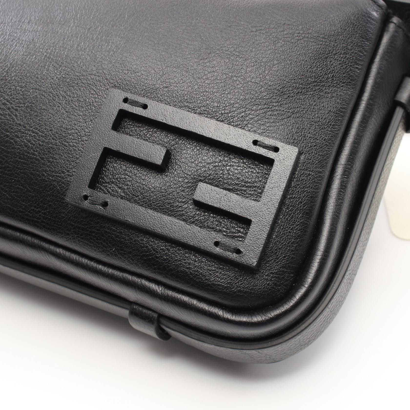 Fendi Fendi Simply Fendy Fendi Mini One Shoulder Bag Leather Black Size ONE SIZE - 6 Thumbnail