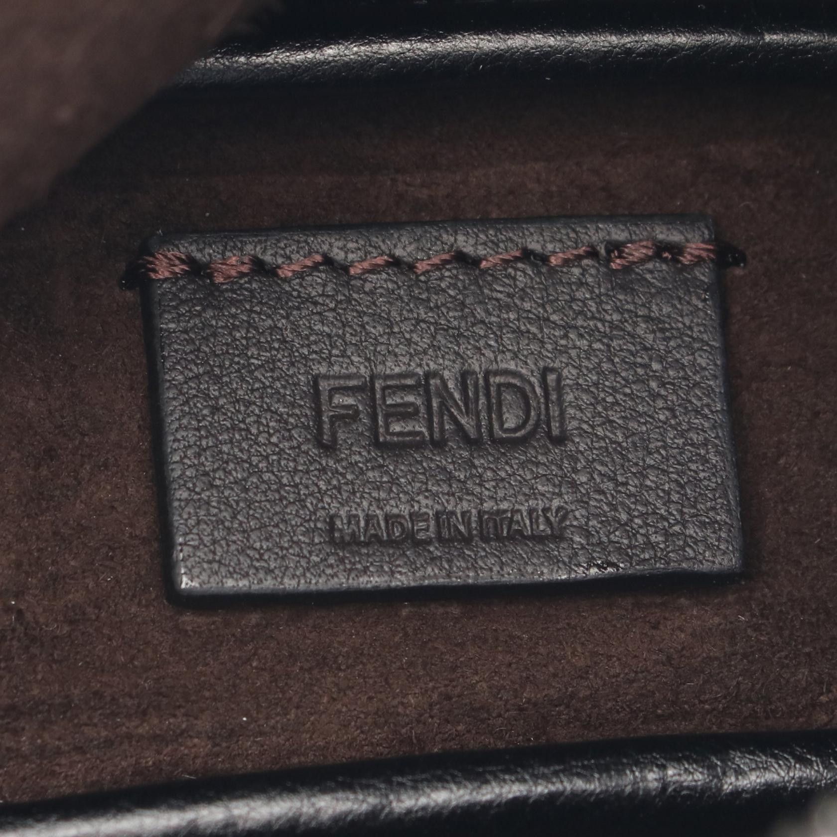 Fendi Fendi Simply Fendy Fendi Mini One Shoulder Bag Leather Black Size ONE SIZE - 4 Thumbnail
