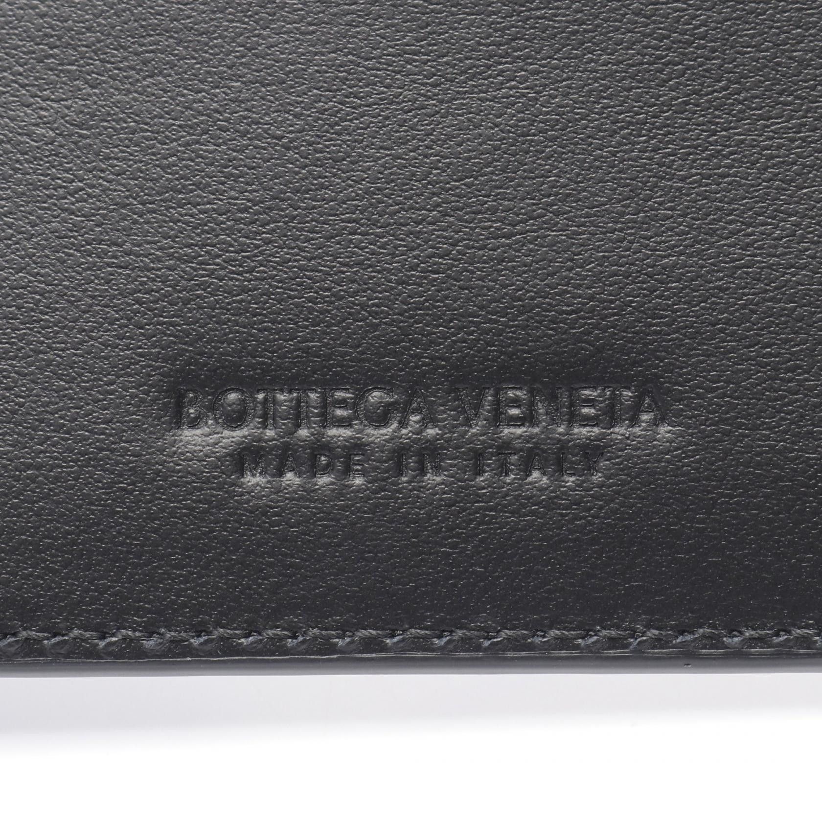 Bottega Veneta Bottega Veneta Intrecciato Piccolo Bi-Fold Wallet Leather Black Size ONE SIZE - 4 Thumbnail