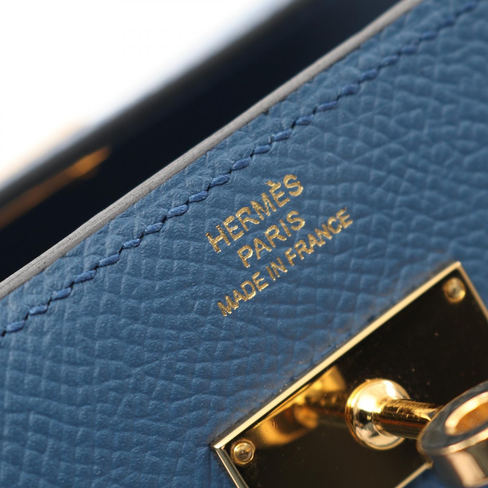 Hermes Hermes Kelly Wallet Medium Blue De Galis Trifold Veau Epsom Gold Hardware A Stamp Size ONE SIZE - 4 Thumbnail
