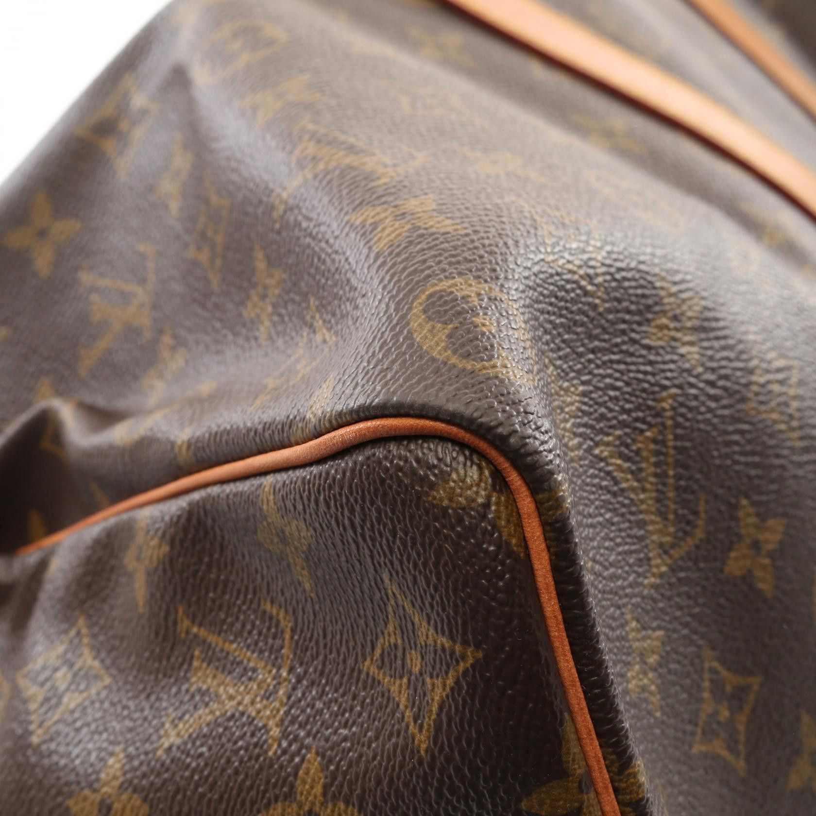 Louis Vuitton Louis Vuitton Keepall 50 Monogram Boston Bag Leather Brown Size ONE SIZE - 9 Thumbnail