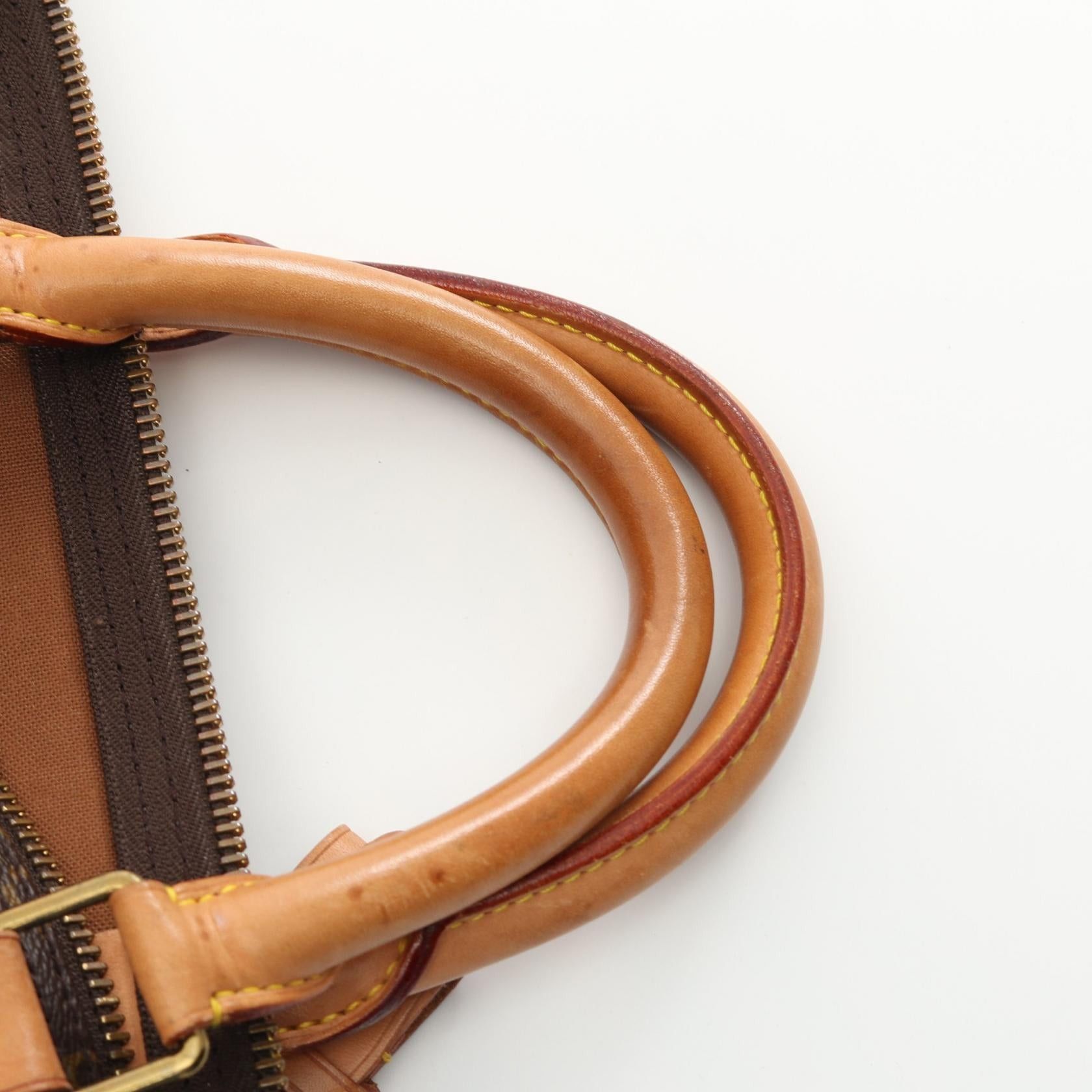 Louis Vuitton Louis Vuitton Keepall 50 Monogram Boston Bag Leather Brown Size ONE SIZE - 8 Thumbnail