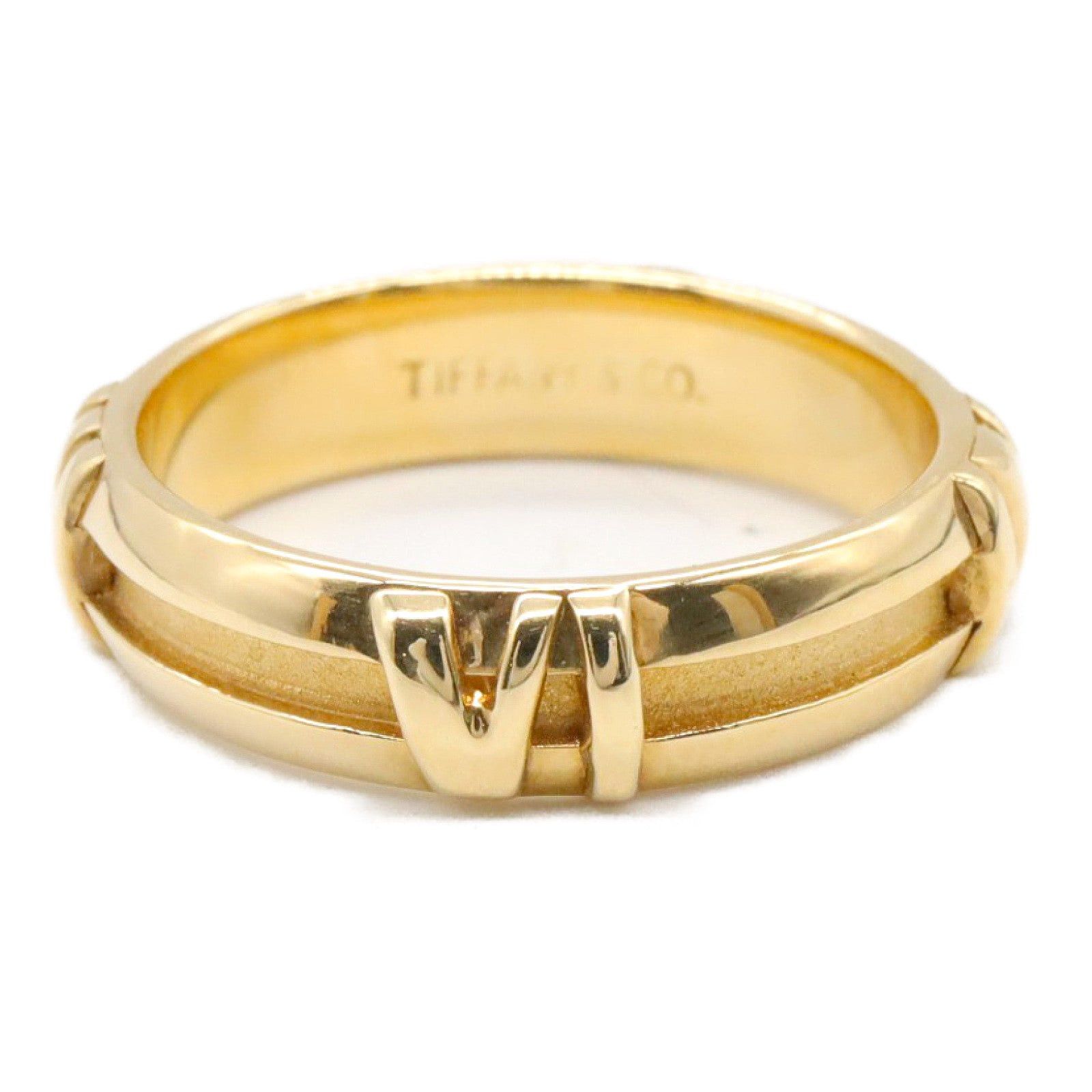 Tiffany & Co. Tiffany Co Atlas Numeric Ring K18 (Yellow Gold) Gold Size ONE SIZE - 2 Thumbnail