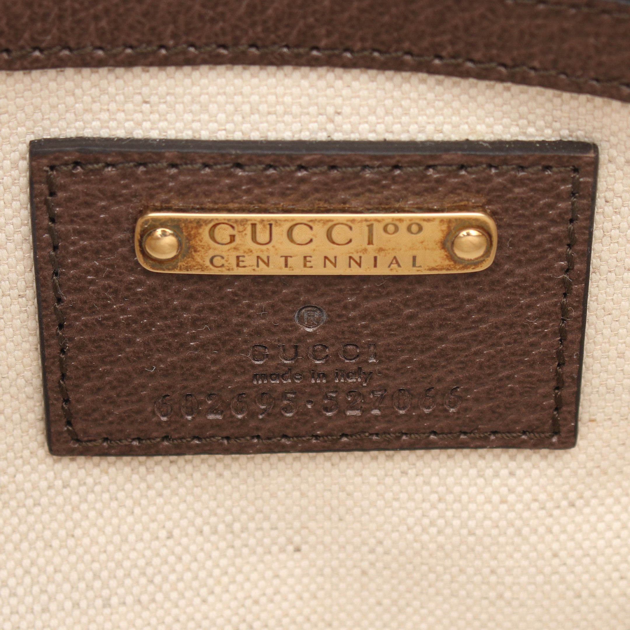 Gucci Gucci Bum Bag Belt Centennial Body Leather Dark Brown Multicolor 100Th Anniversary Size ONE SIZE - 4 Thumbnail